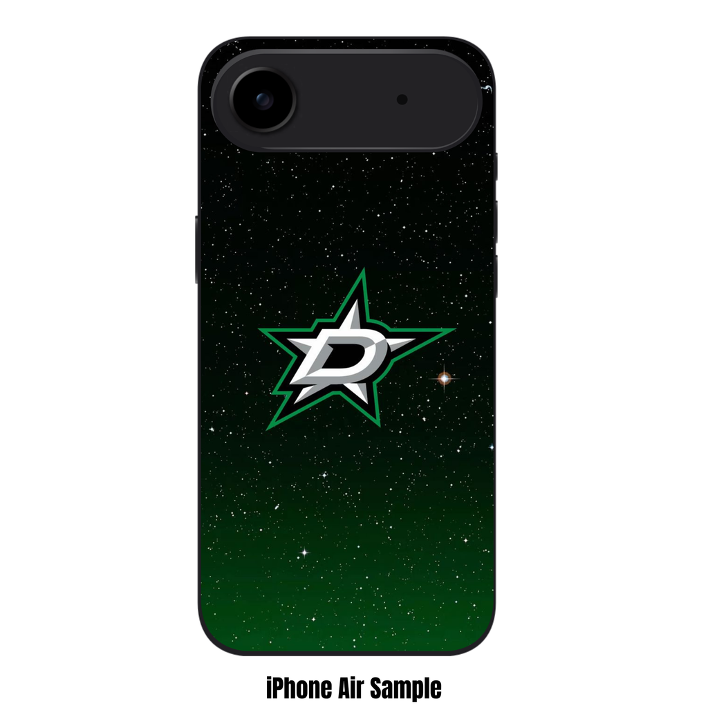 NHL Dallas Stars Phone Case For iPhone Samsung Galaxy Pixel - Dallas Stars Logo On Starry Night Sky Background