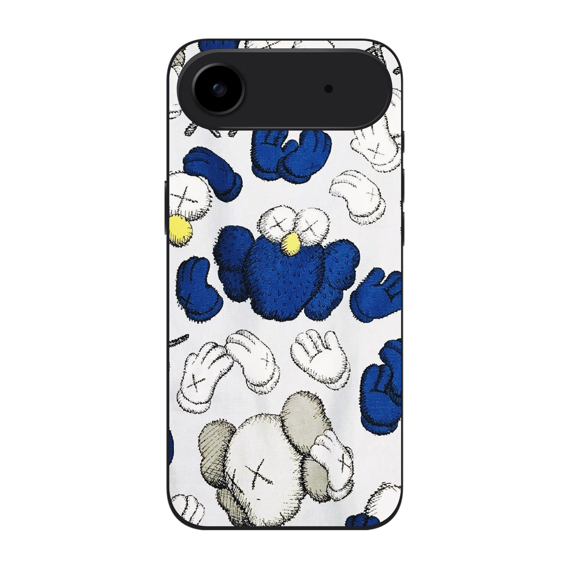 Kaws Sesame Street Phone Case For iPhone Samsung Galaxy Pixel - Kaws Sesame Street Cookie Monster BFF Seeing Watching Poster
