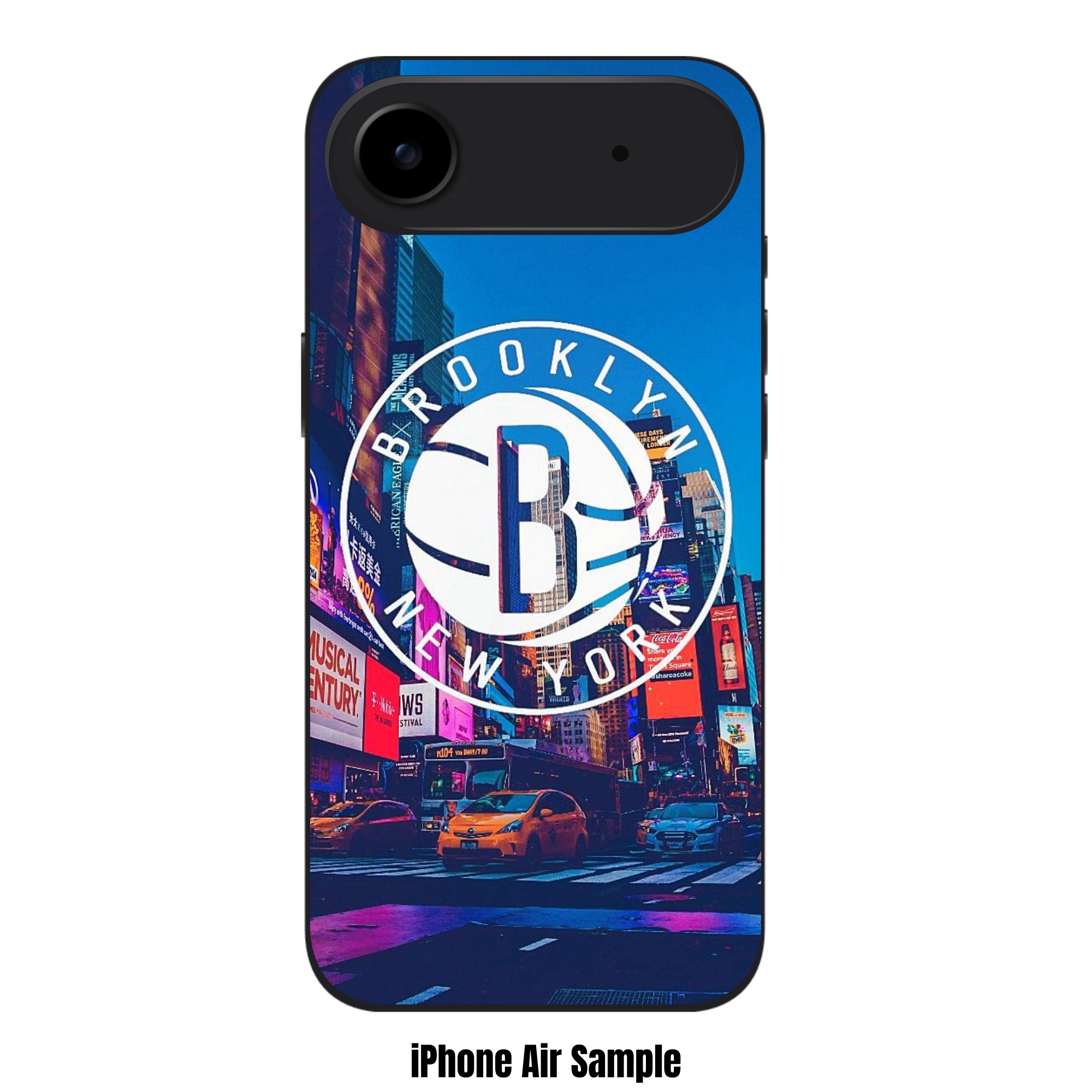 NBA Brooklyn Nets Phone Case For iPhone Samsung Galaxy Pixel - Brooklyn Nets Pride Over Times Square Poster