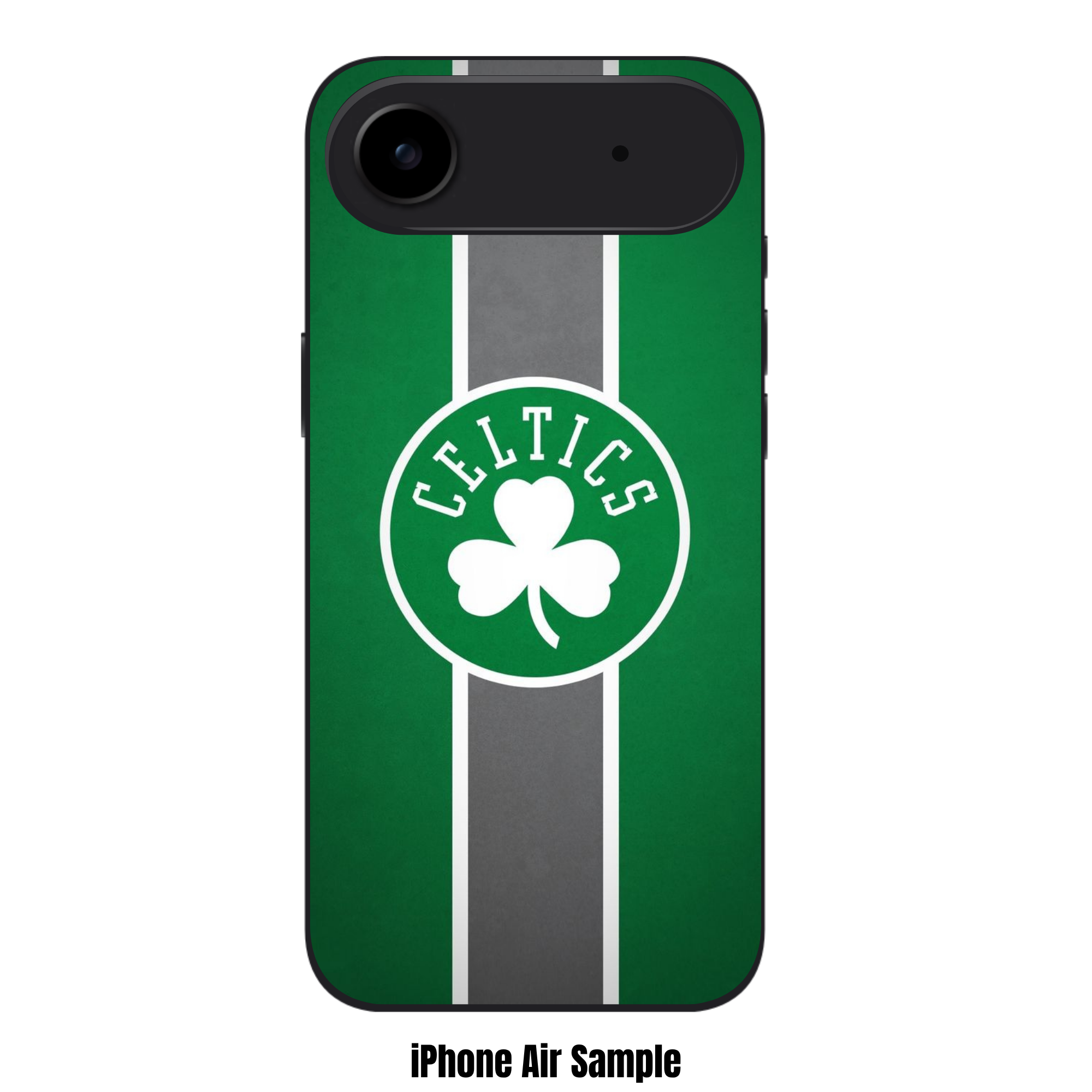 NBA Boston Celtics Phone Case For iPhone Samsung Galaxy Pixel - Boston Celtics The Vertical Shamrock Stripe Poster