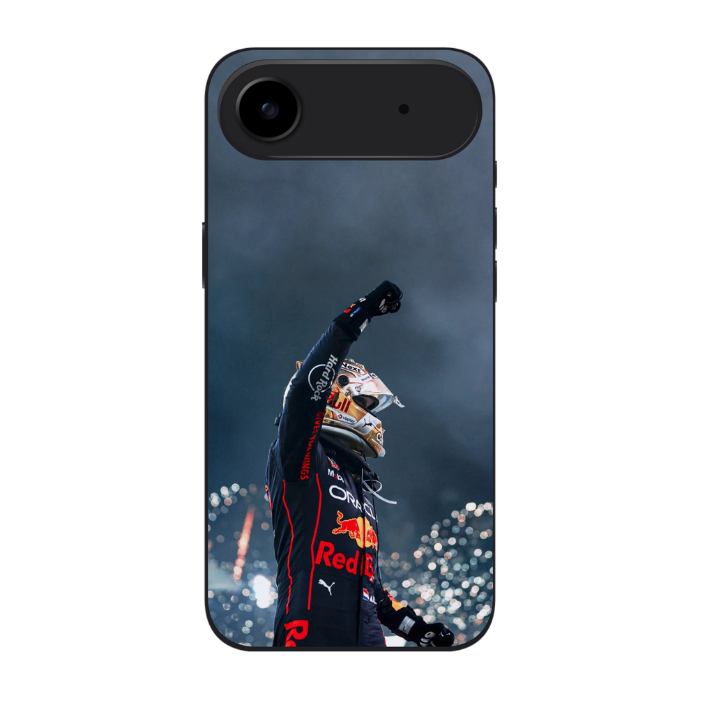 F1 Formula 1 Max Verstappen Phone Case For iPhone Samsung Galaxy Pixel - Max Verstappen Salute Waist Up Poster