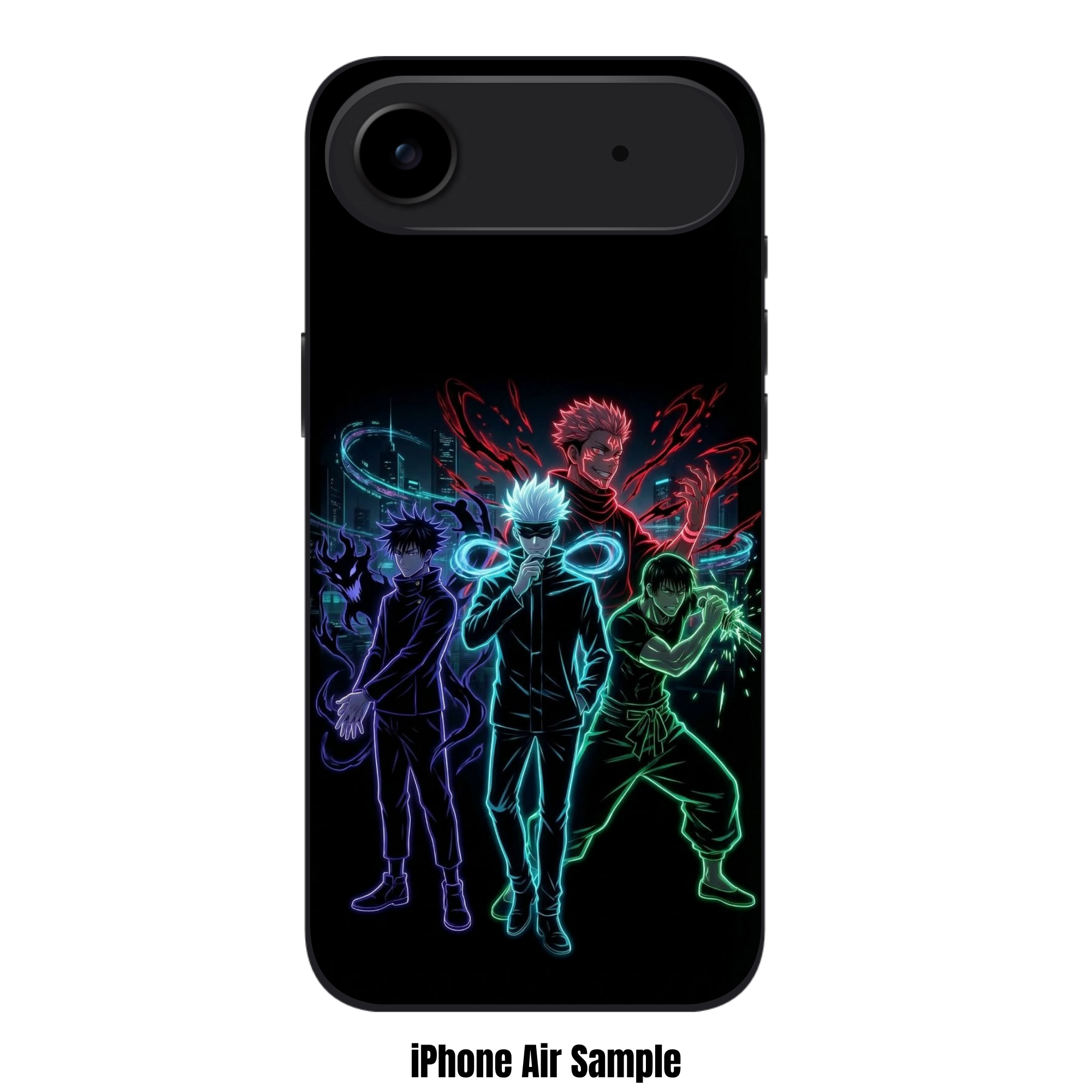 Jujutsu Kaisen Phone Case For iPhone Samsung Galaxy Pixel - Jujutsu Kaisen Neon Sorcerer Battle Team