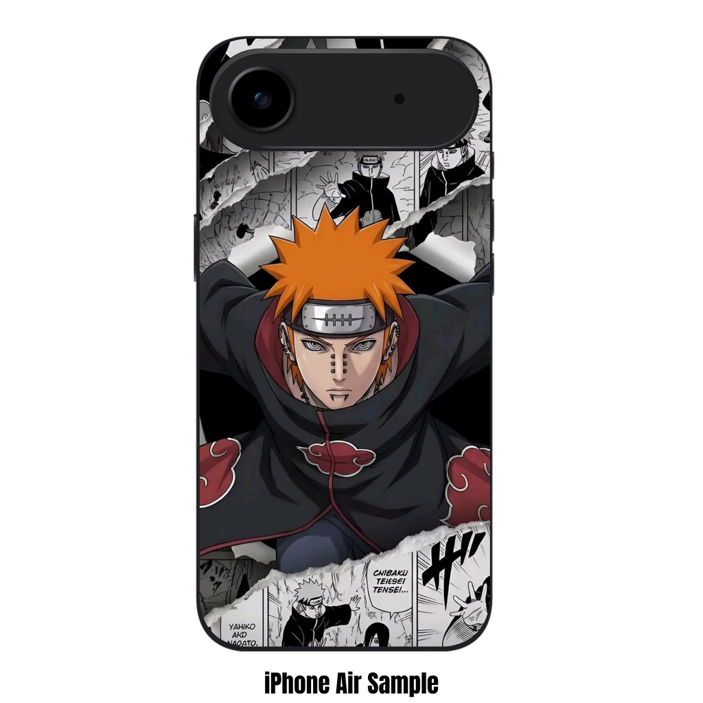 Naruto Pain Phone Case For iPhone Samsung Galaxy Pixel - Pain Deva Path Breaking Through Manga Collage Poster