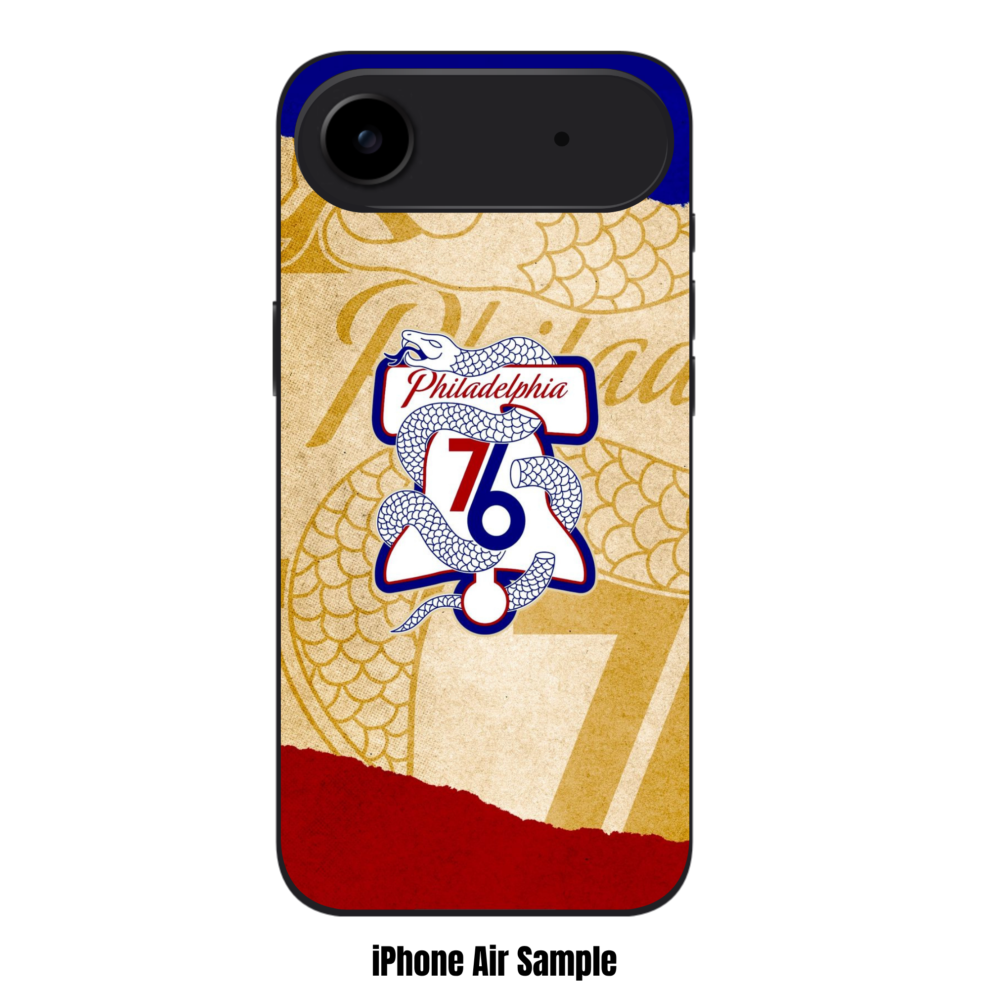 NBA Philadelphia 76ers Phone Case For iPhone Samsung Galaxy Pixel - Philadelphia 76ers Join Or Die Logo On Textured Background