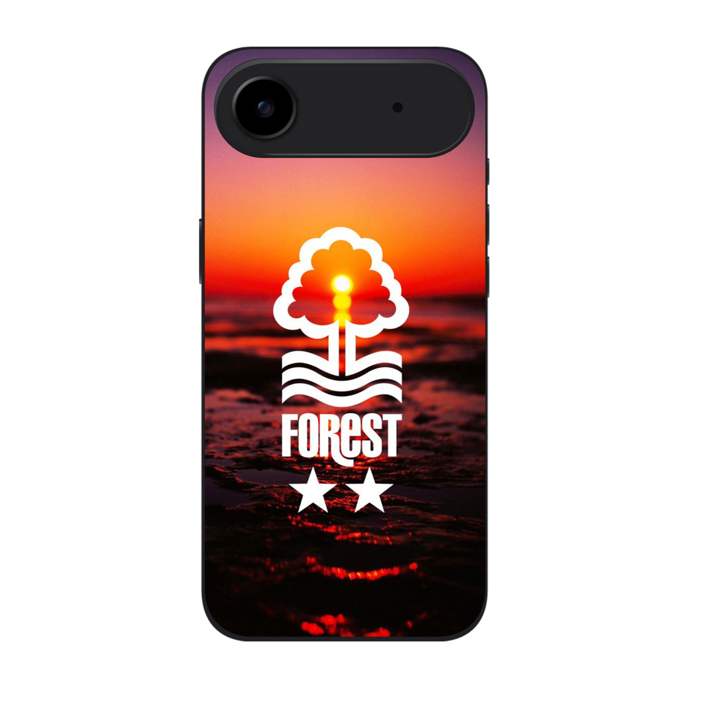 Nottingham Forest FC Phone Case For iPhone Samsung Galaxy Pixel - Nottingham Forest White Two Star Logo Sunset Art