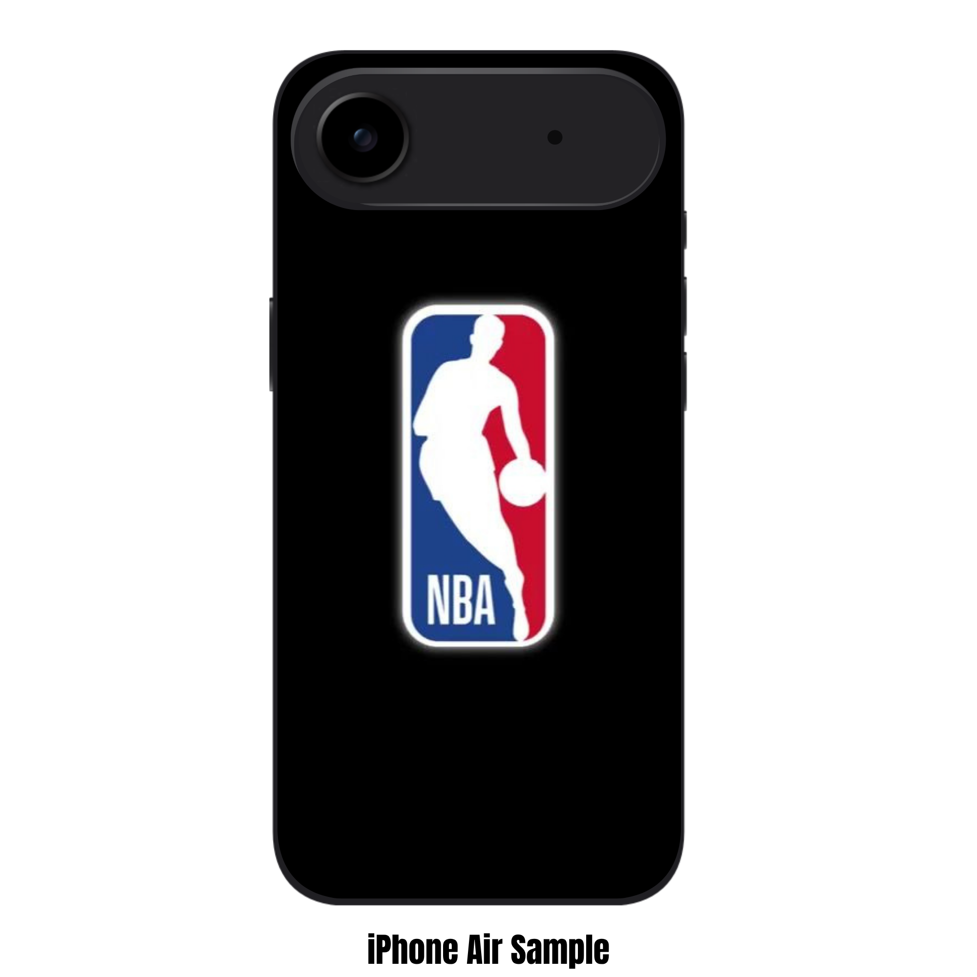 NBA Phone Case For iPhone Samsung Galaxy Pixel - NBA Logo On Black Background