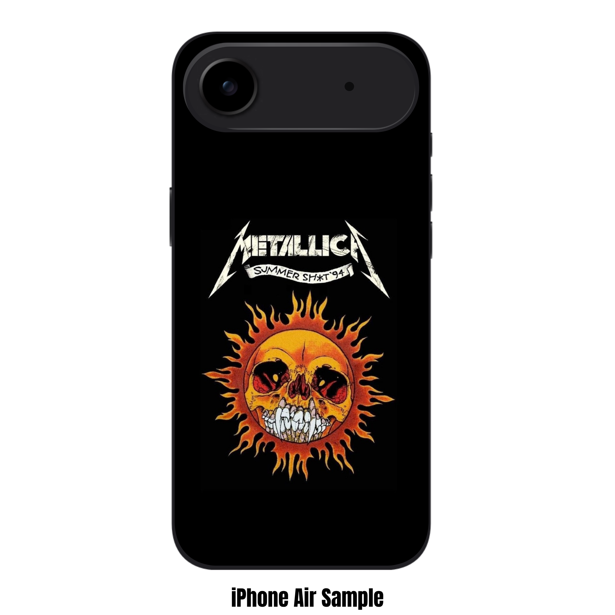 Metallica Phone Case For iPhone Samsung Galaxy Pixel - Metallica Summer Sht 94 Pushead Skull Sun On Black Background