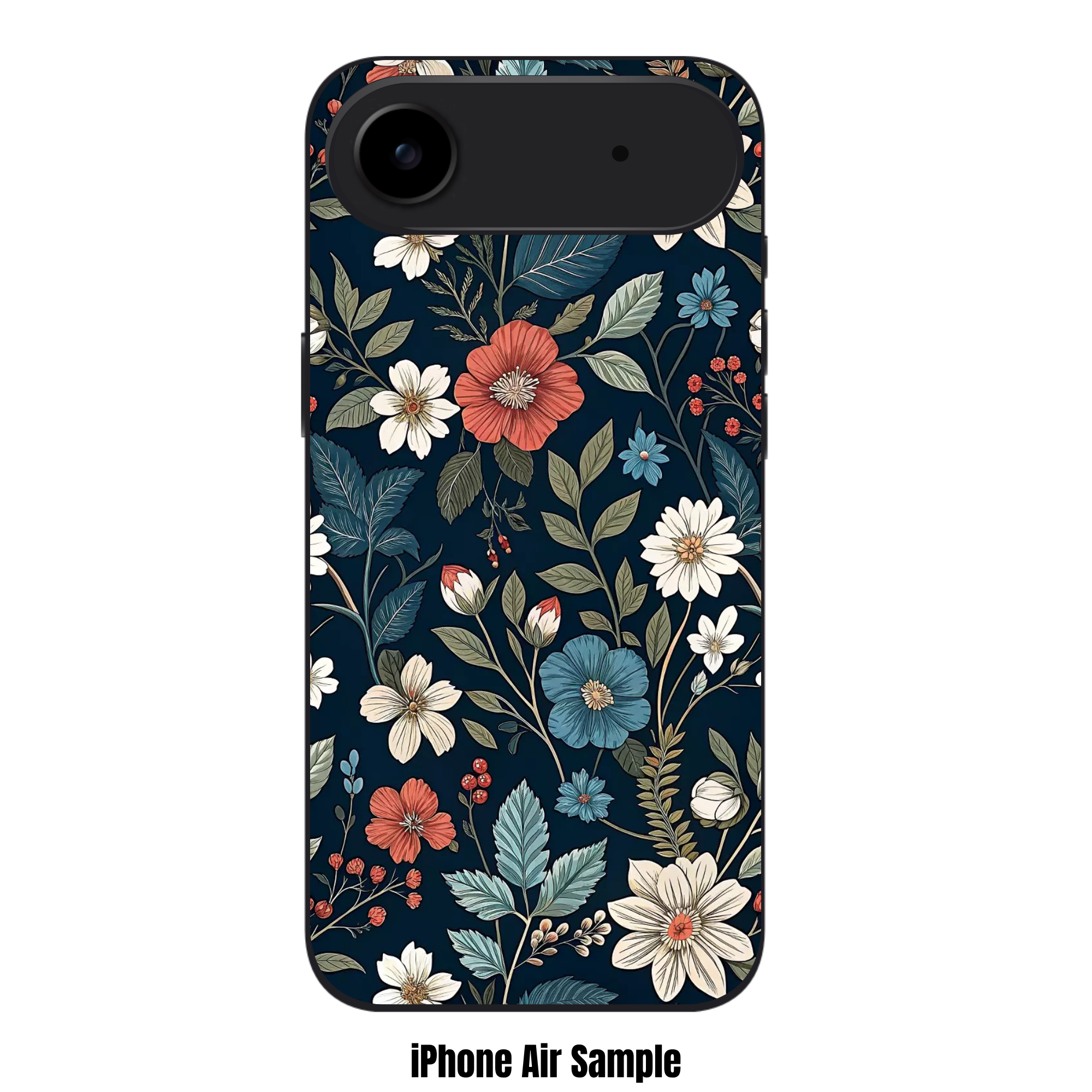 Floral Pattern Phone Case For iPhone Samsung Galaxy Pixel - Vintage Botanical Floral Seamless Pattern