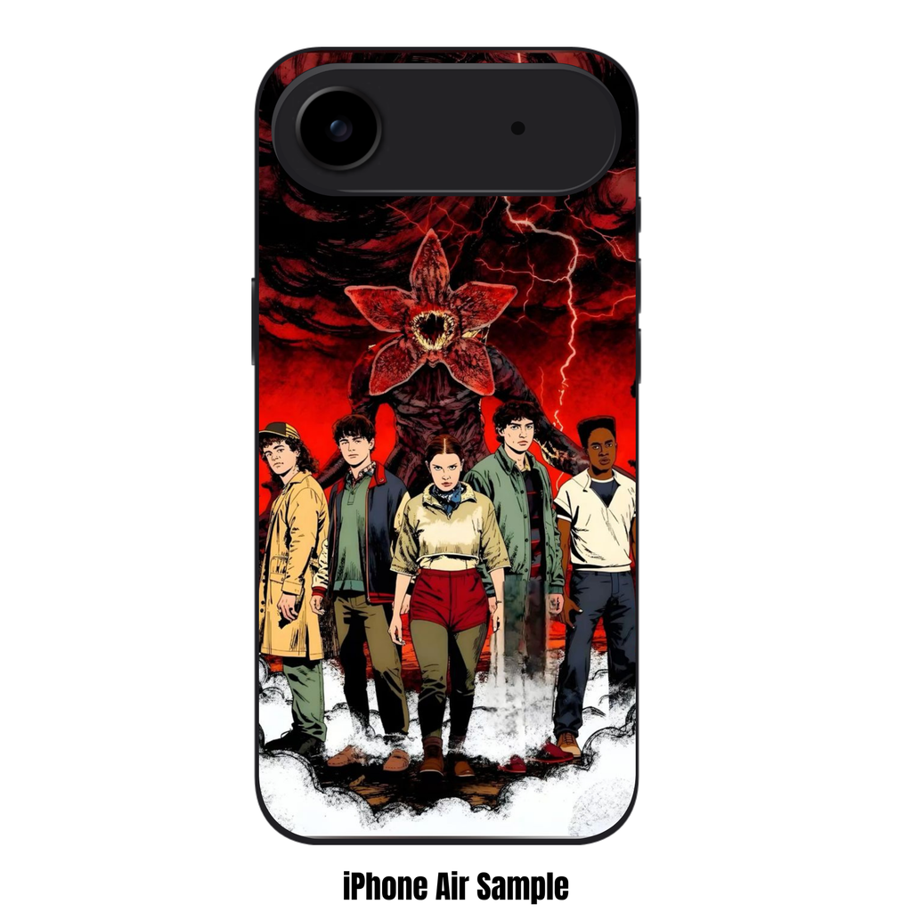 Stranger Things Phone Case For iPhone Samsung Galaxy Pixel - Stranger Things Hawkins Heroes And Demogorgon Art