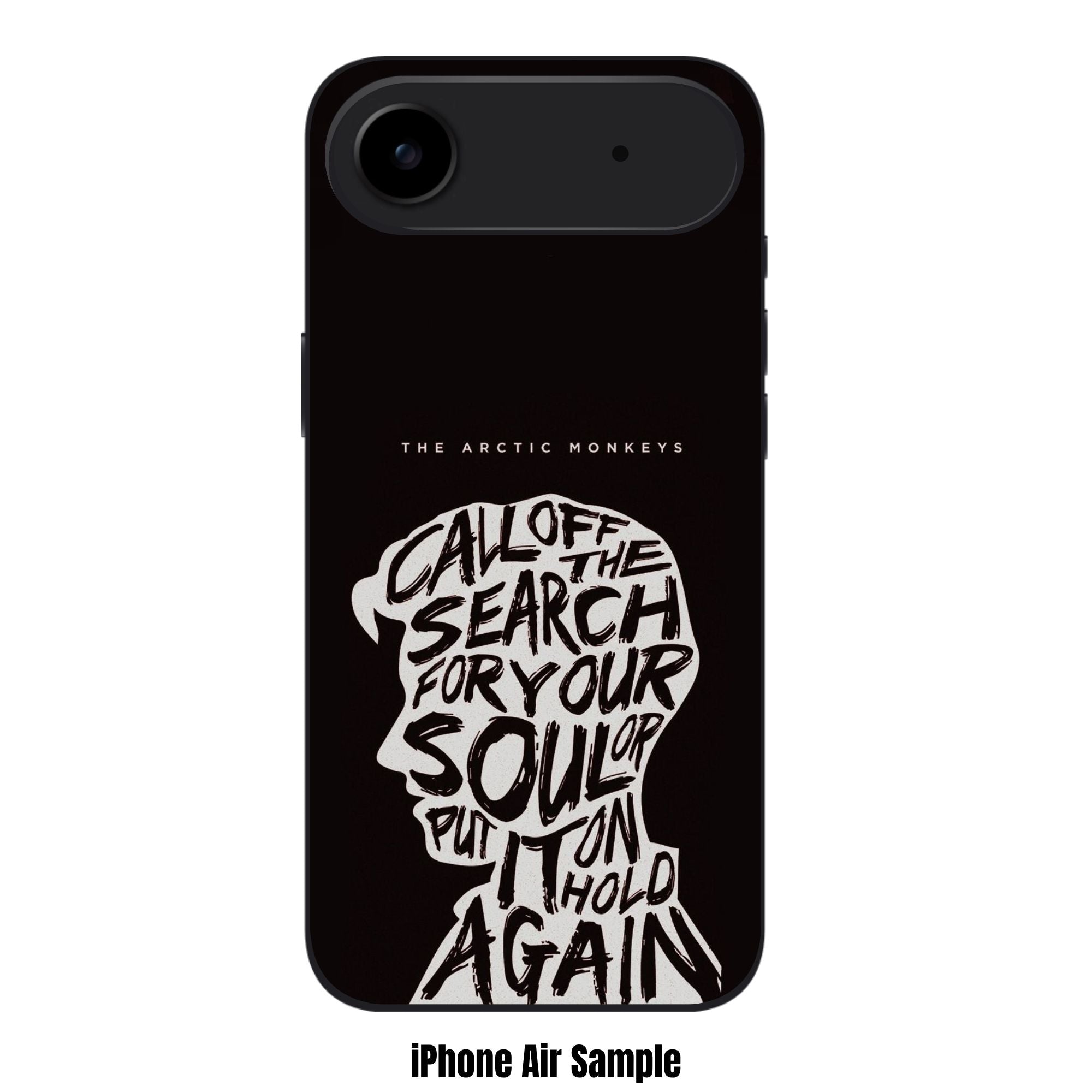 Arctic Monkeys Phone Case For iPhone Samsung Galaxy Pixel - Arctic Monkeys Call Off The Search Graphic Poster In Black Background