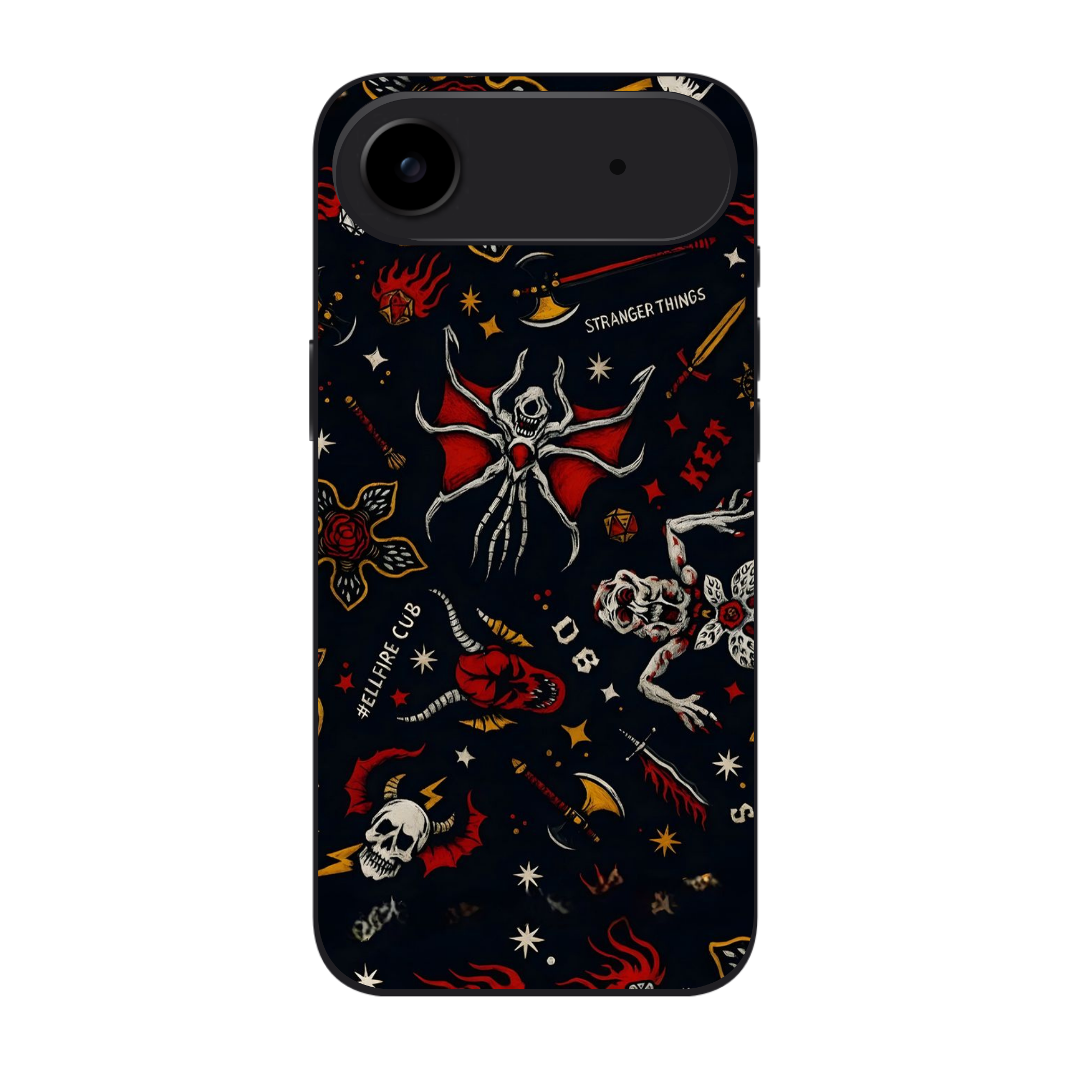 Stranger Things Phone Case For iPhone Samsung Galaxy Pixel - Stranger Things Hellfire Club Upside Down Beasties Collage Art