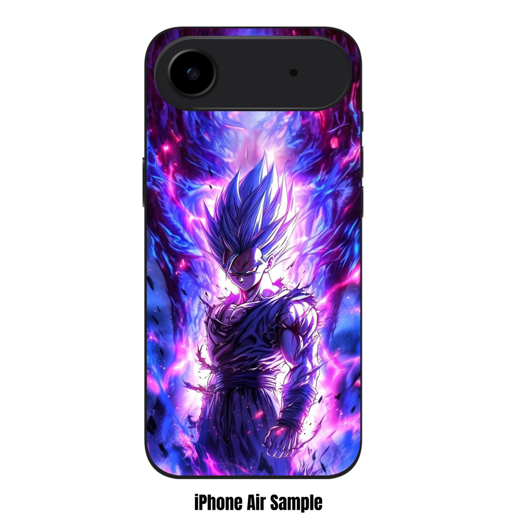 Dragon Ball Gohan Phone Case For iPhone Samsung Galaxy Pixel - Beast Gohan With Purple Energy Aura And White Lightning Art