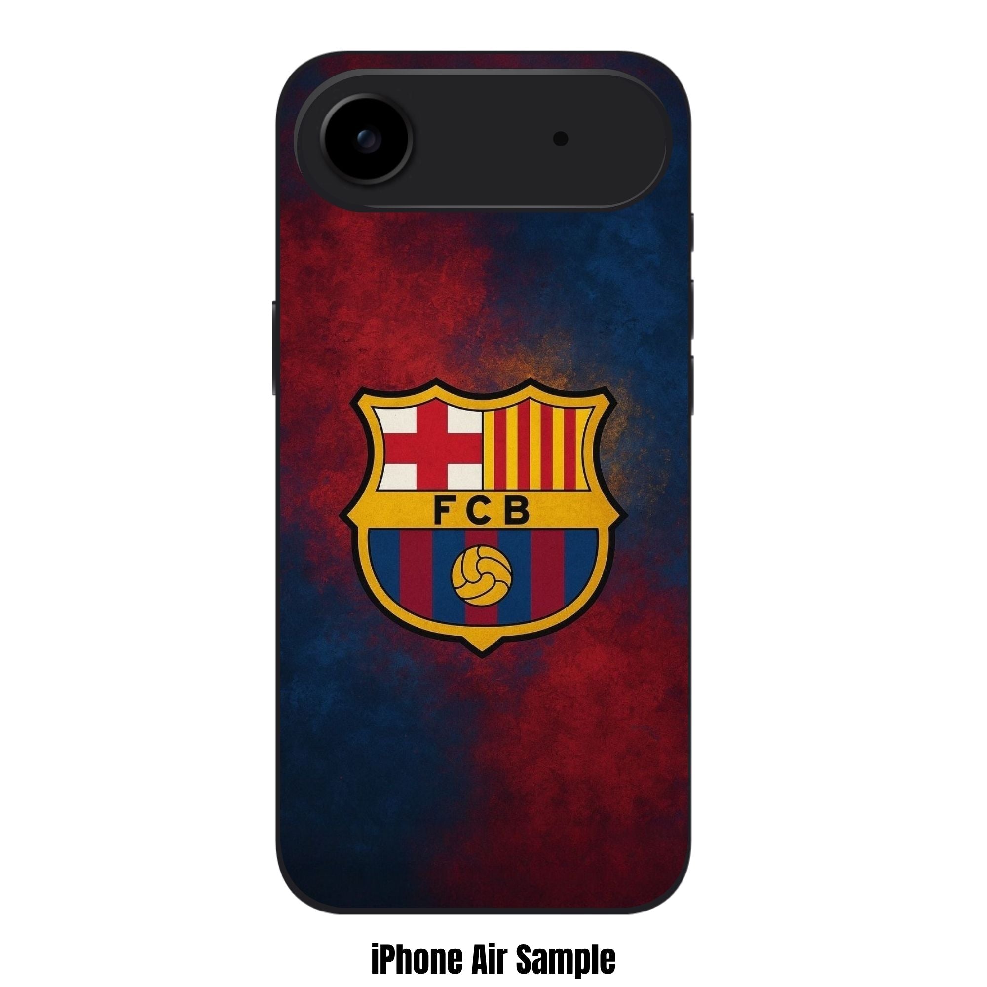 FC Barcelona Phone Case For iPhone Samsung Galaxy Pixel - FC Barcelona Crest On Smoke Textured Blaugrana Background