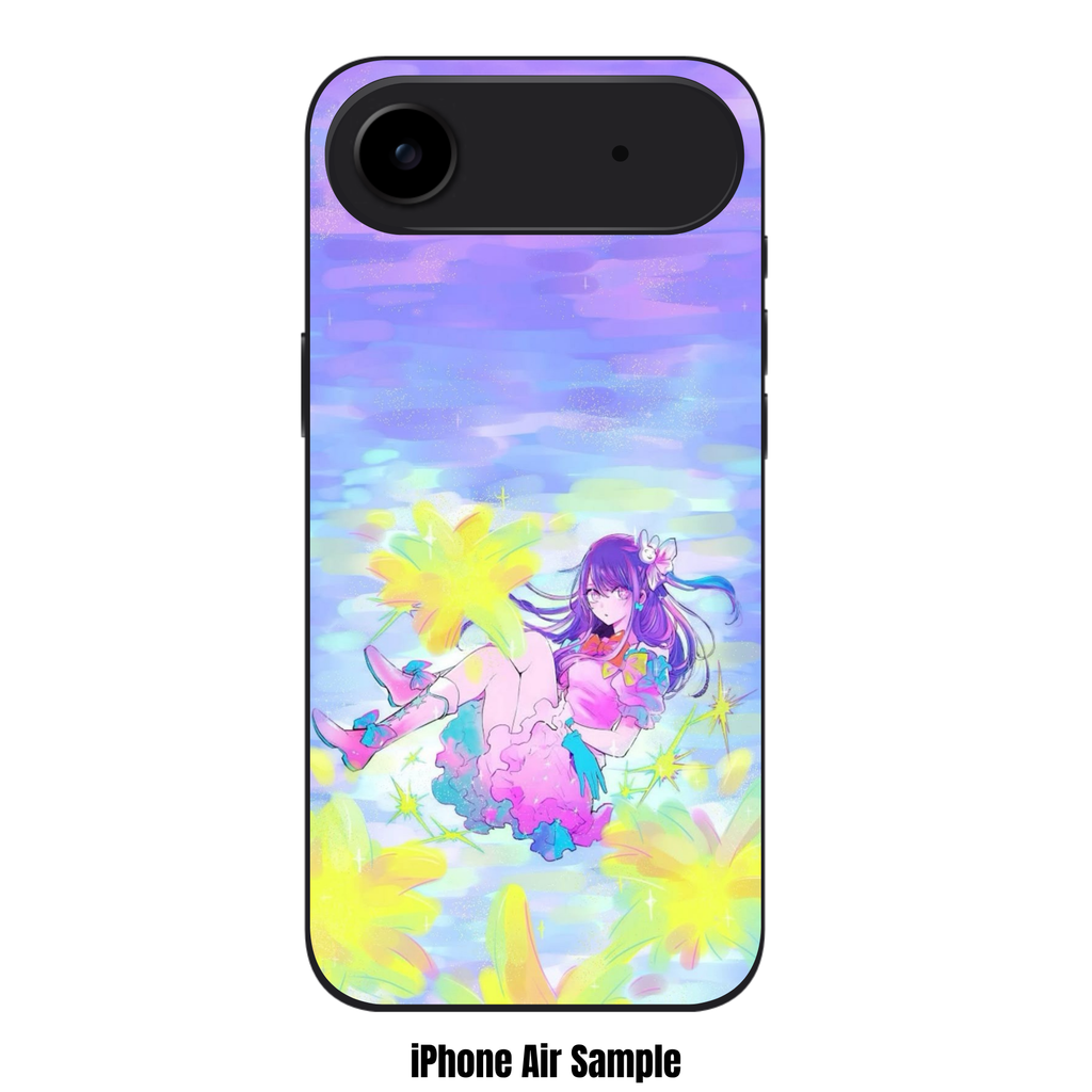 Oshi No Ko Ai Hoshino Phone Case For iPhone Samsung Galaxy Pixel - Ai Hoshino In Pastel Purple Skyline Art