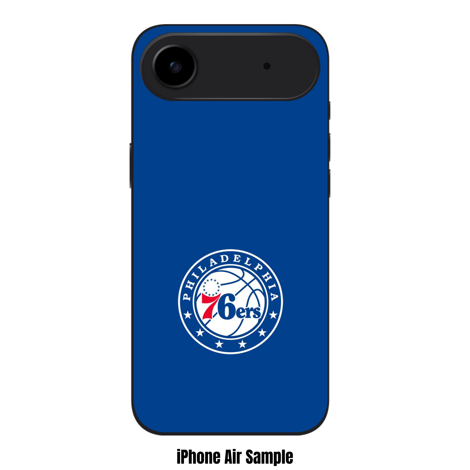 NBA Philadelphia 76ers Phone Case For iPhone Samsung Galaxy Pixel - Philadelphia 76ers Logo On Blue Background