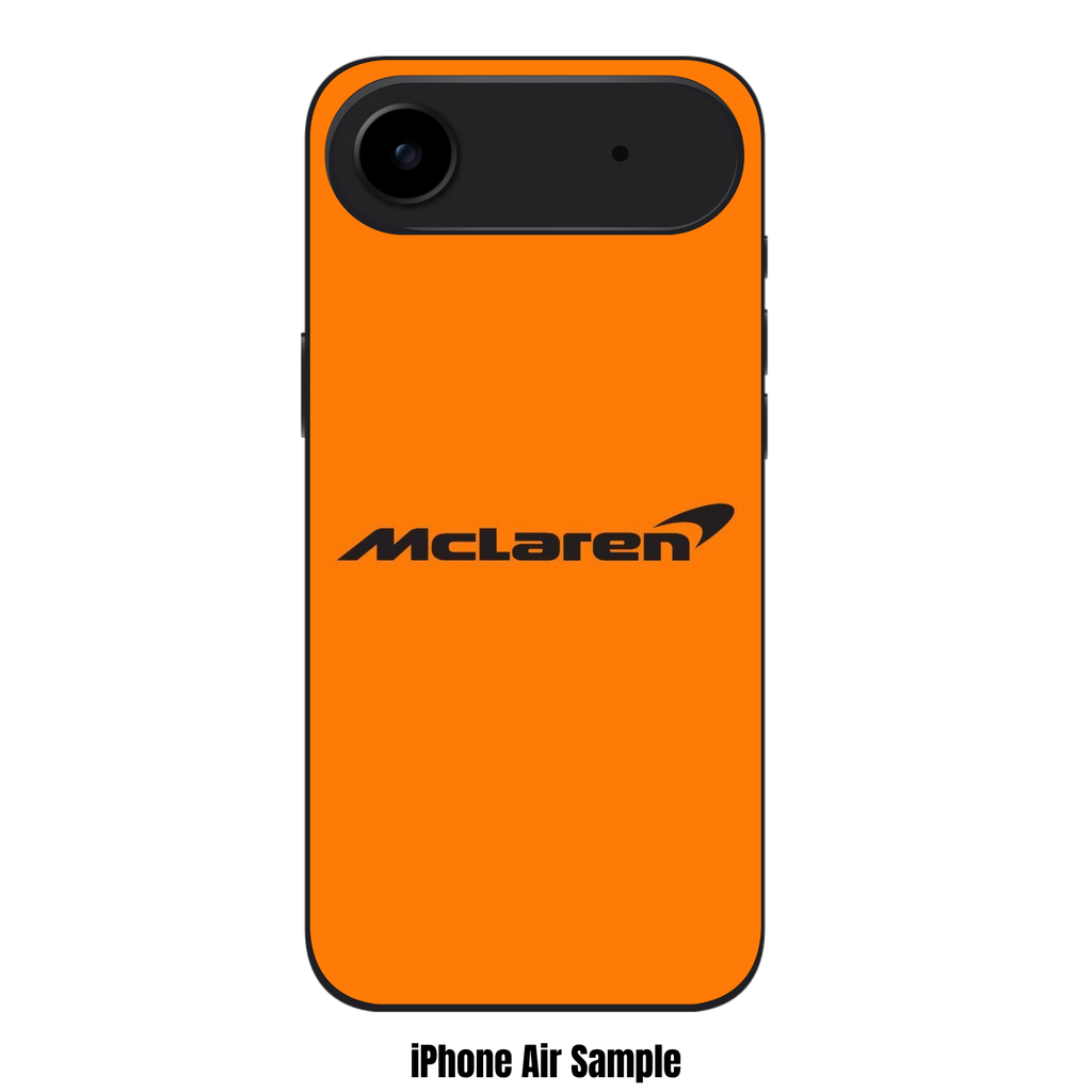 F1 Formula 1 McLaren Phone Case For iPhone Samsung Galaxy Pixel - McLaren Logo And Wordmark On Orange Background