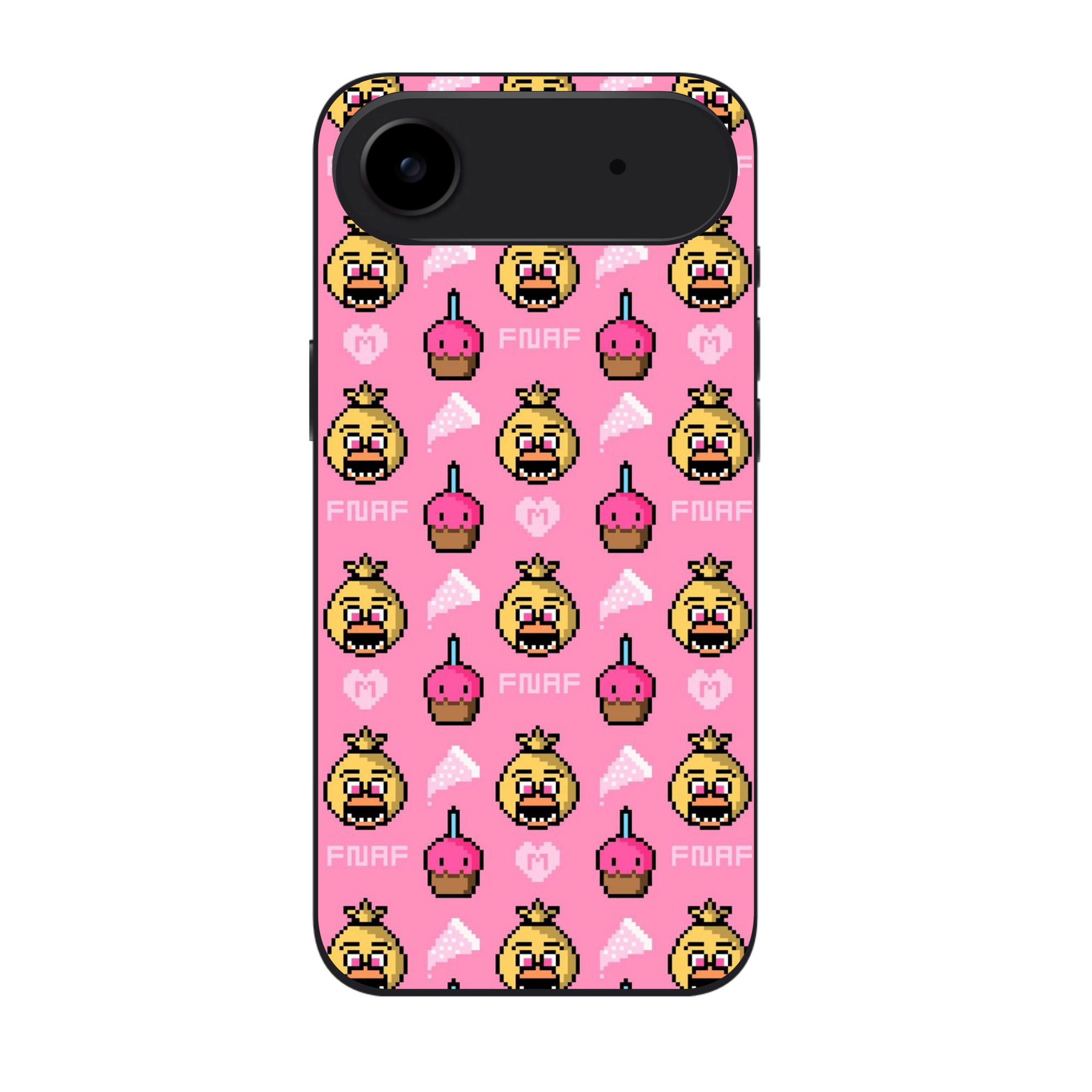 Five Nights At Freddys Chica Phone Case For iPhone Samsung Galaxy Pixel - Chica Pixel Art Poster