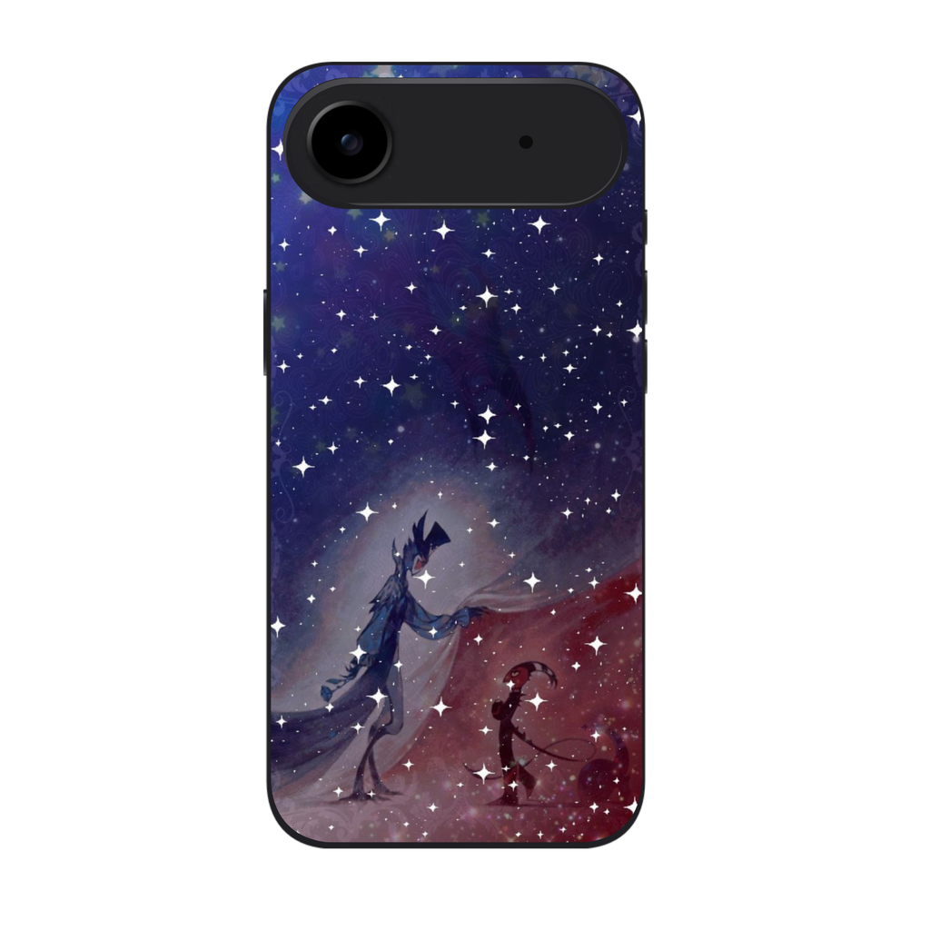 Helluva Boss Phone Case For iPhone Samsung Galaxy Pixel - Blitz And Stolas Stars Sketch Art