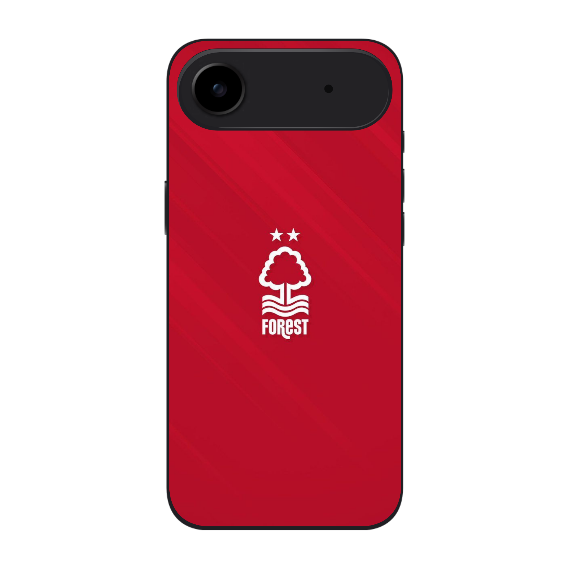 Nottingham Forest FC Phone Case For iPhone Samsung Galaxy Pixel - Nottingham Forest White Two Star Crest On Diagonal Red Background