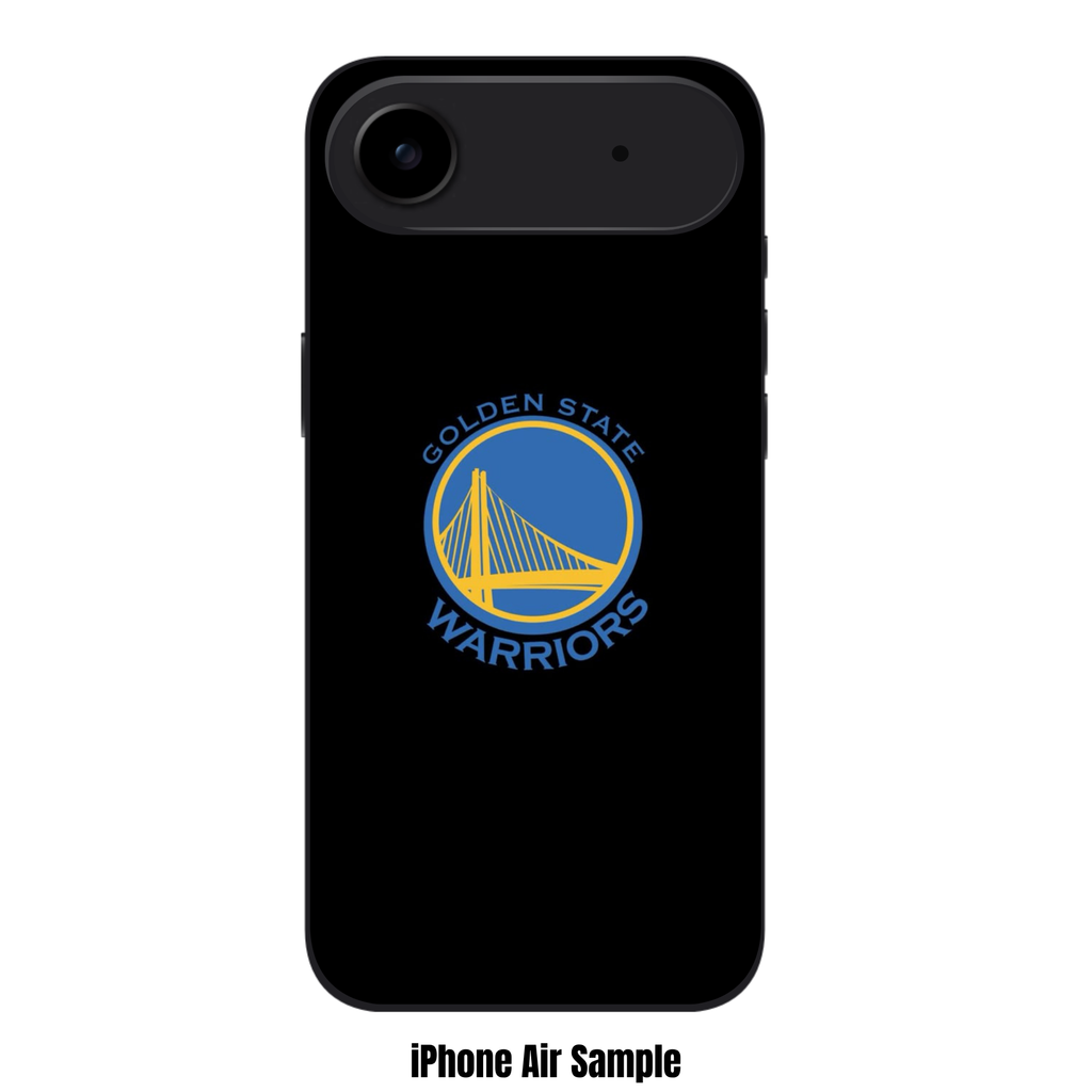 NBA Golden State Warriors Phone Case For iPhone Samsung Galaxy Pixel - Golden State Warriors Logo On Black Background