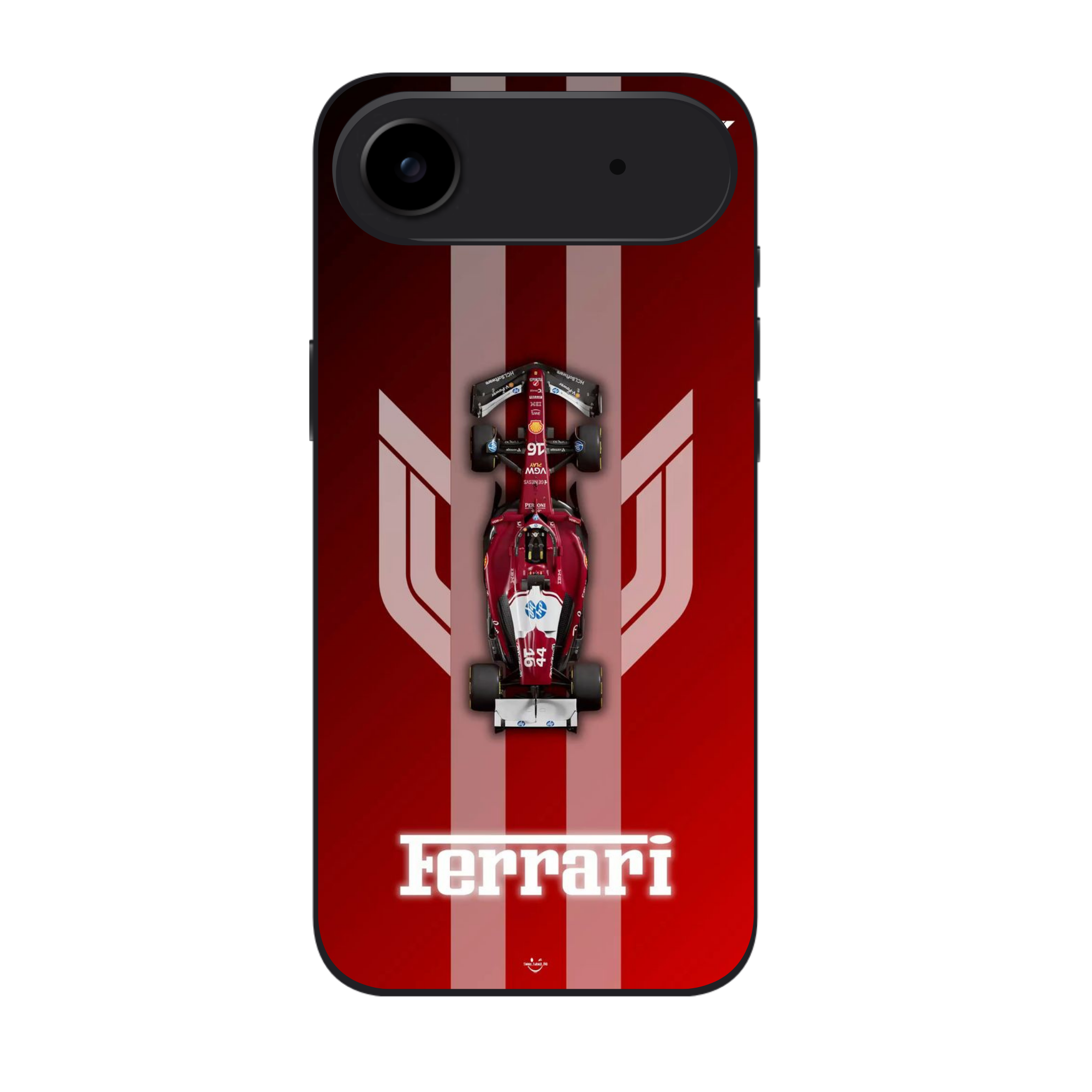 F1 Formula 1 Ferrari Phone Case For iPhone Samsung Galaxy Pixel - Ferrari Race Car Top View Logo Poster