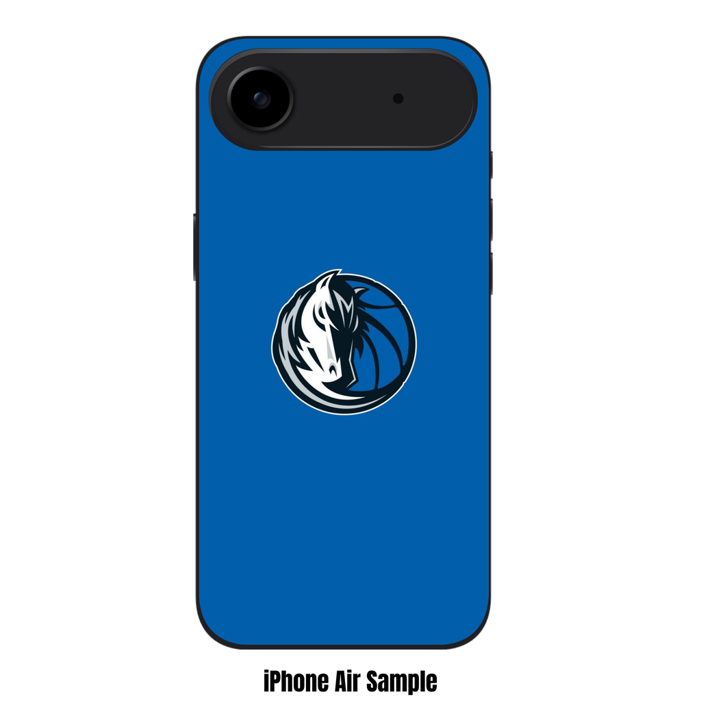 NBA Dallas Mavericks Phone Case For iPhone Samsung Galaxy Pixel - Dallas Mavericks Horse Logo On Blue Background