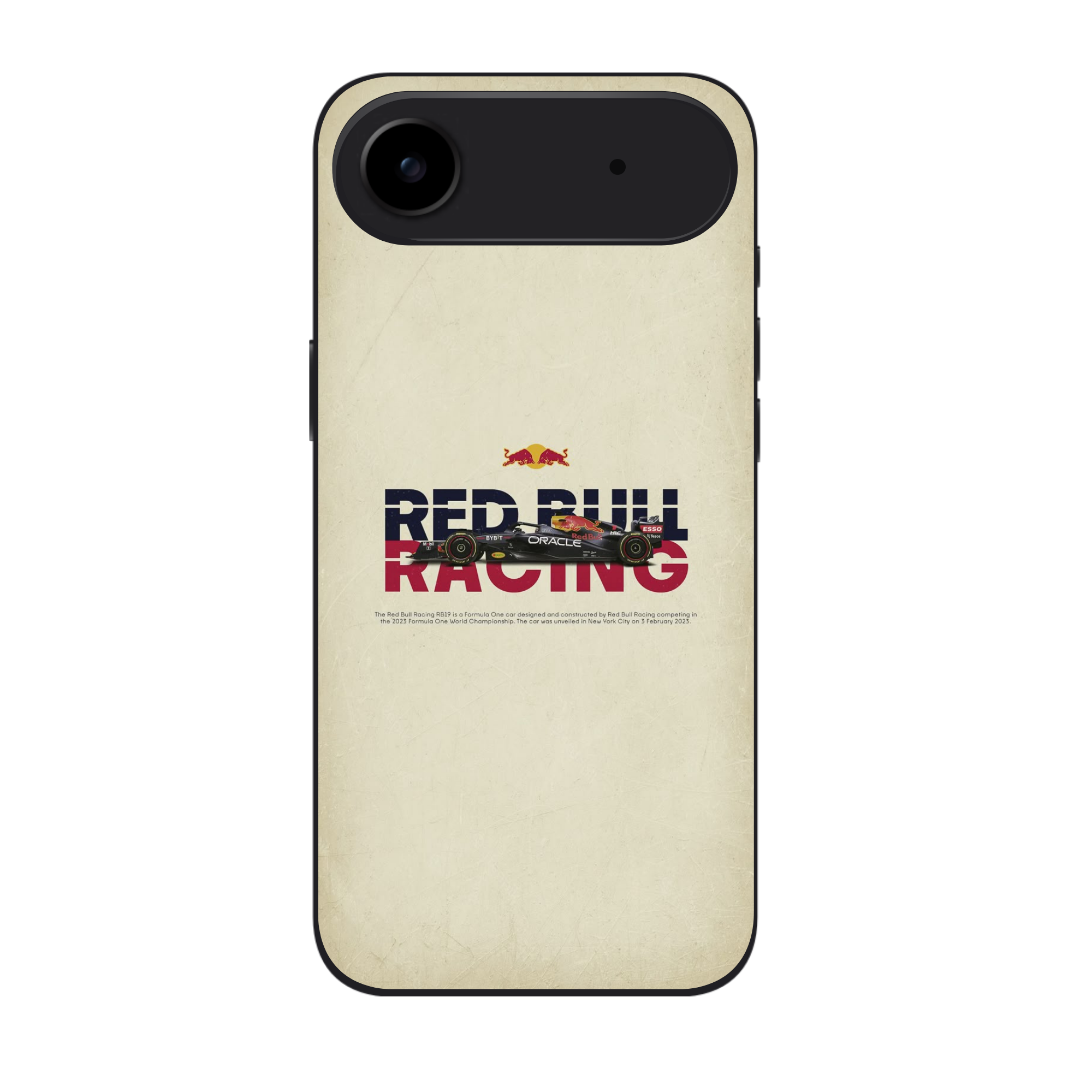 F1 Formula 1 Red Bull Racing Phone Case For iPhone Samsung Galaxy Pixel - Red Bull Racing RB19 Vintage Profile Poster