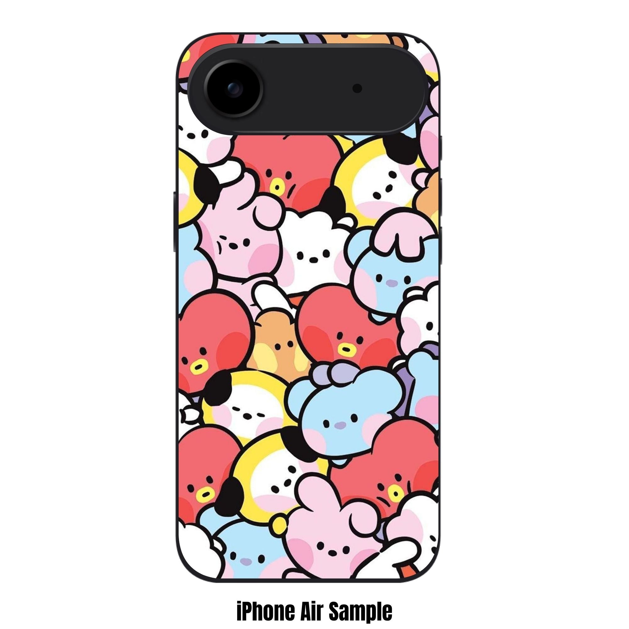 BTS Phone Case For iPhone Samsung Galaxy Pixel - BT21 Character Collage Wallpaper Pattern