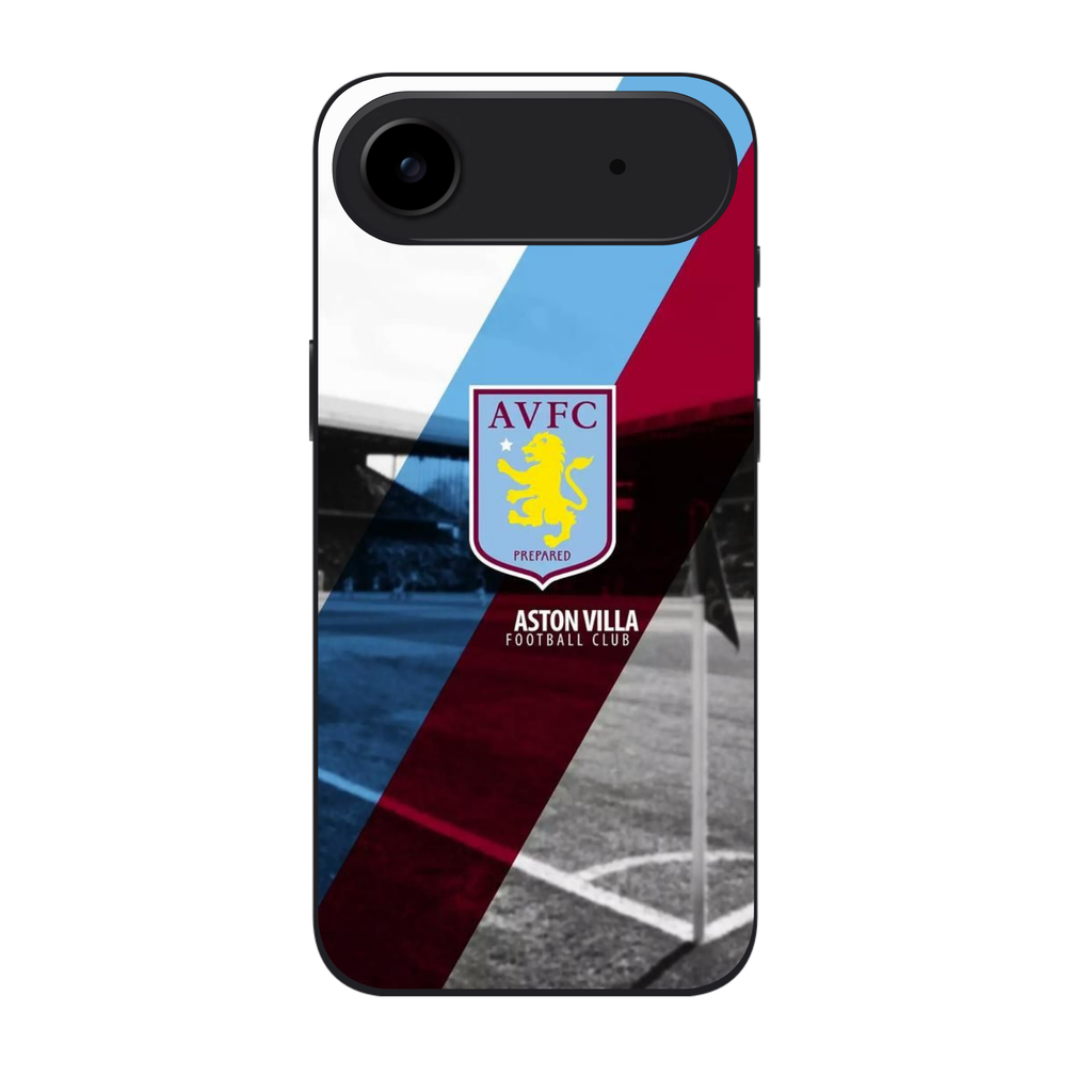 Aston Villa FC Phone Case For iPhone Samsung Galaxy Pixel - Aston Villa FC Crest Diagonal Stripe Villa Park Poster