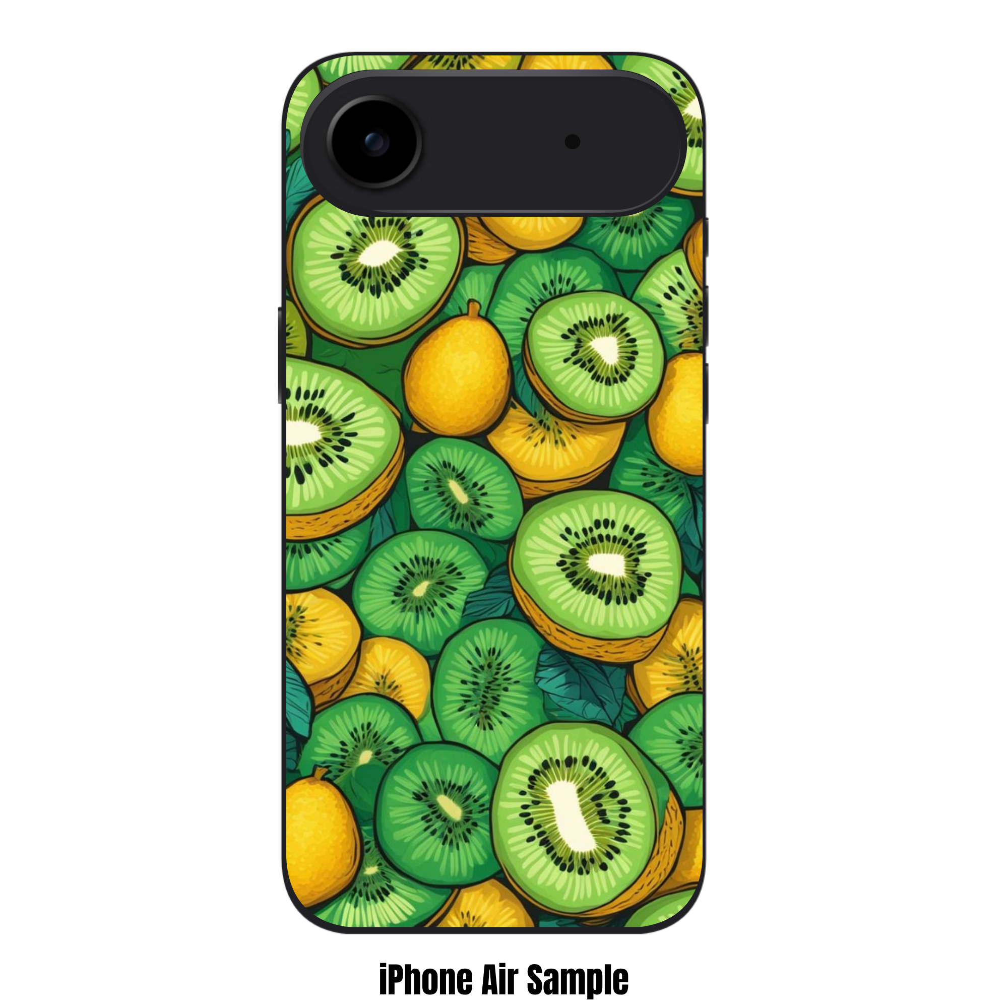 Kiwi Pattern Phone Case For iPhone Samsung Galaxy Pixel - Vibrant Illustrated Green And Gold Kiwi Pattern