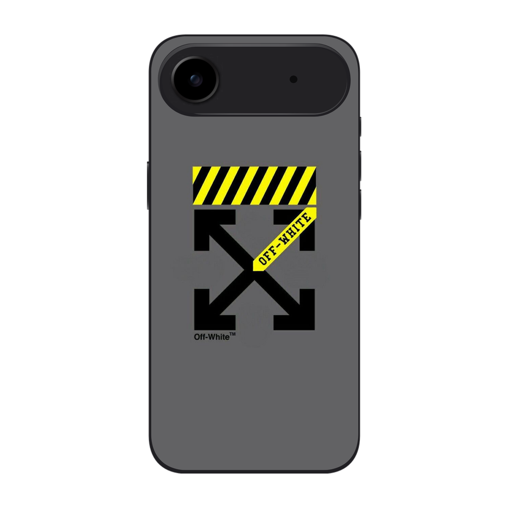 Off White Phone Case For iPhone Samsung Galaxy Pixel - Off White Industrial Arrows On Gray Background
