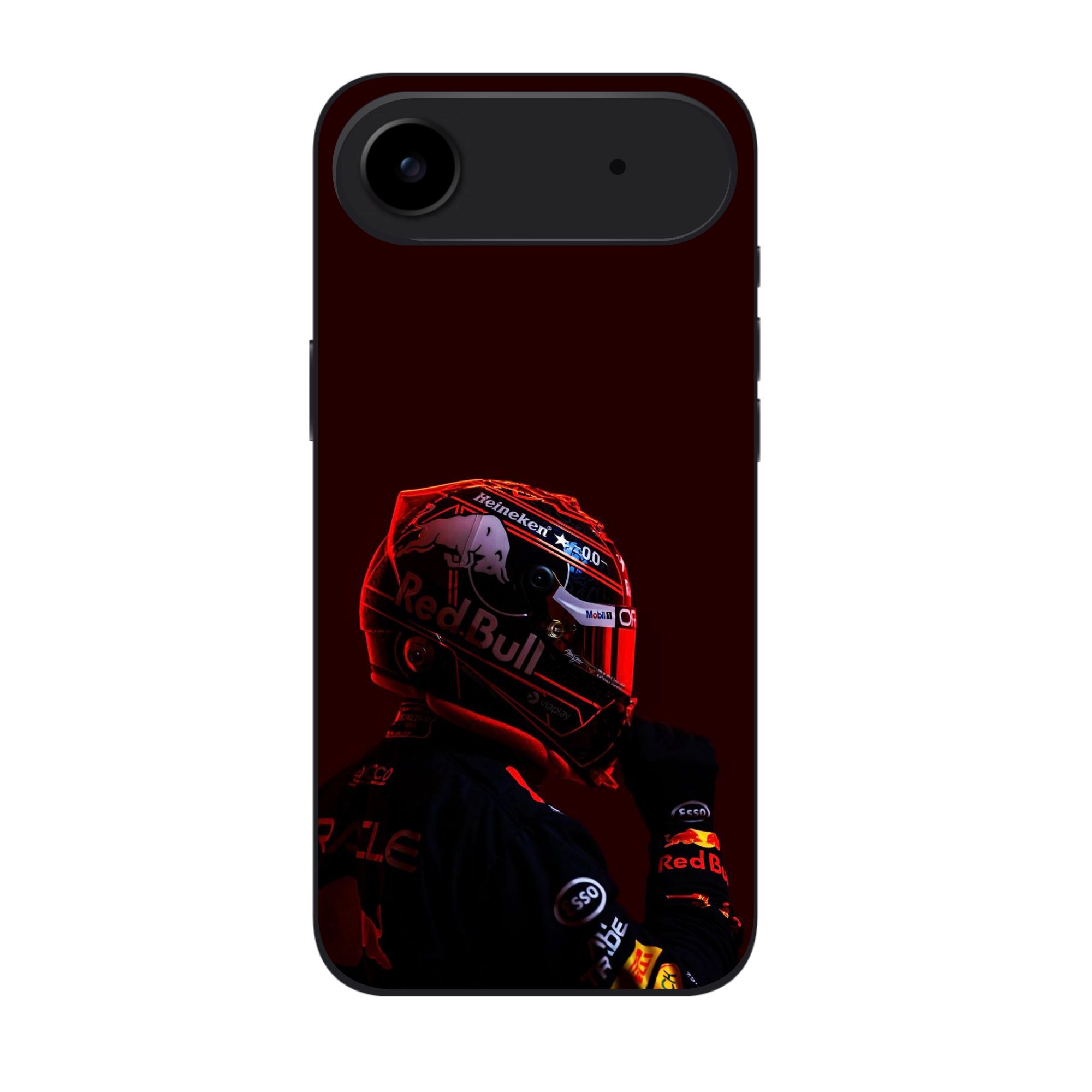 F1 Formula 1 Max Verstappen Phone Case For iPhone Samsung Galaxy Pixel - Max Verstappen Red Bull Special-Edition Helmet Poster