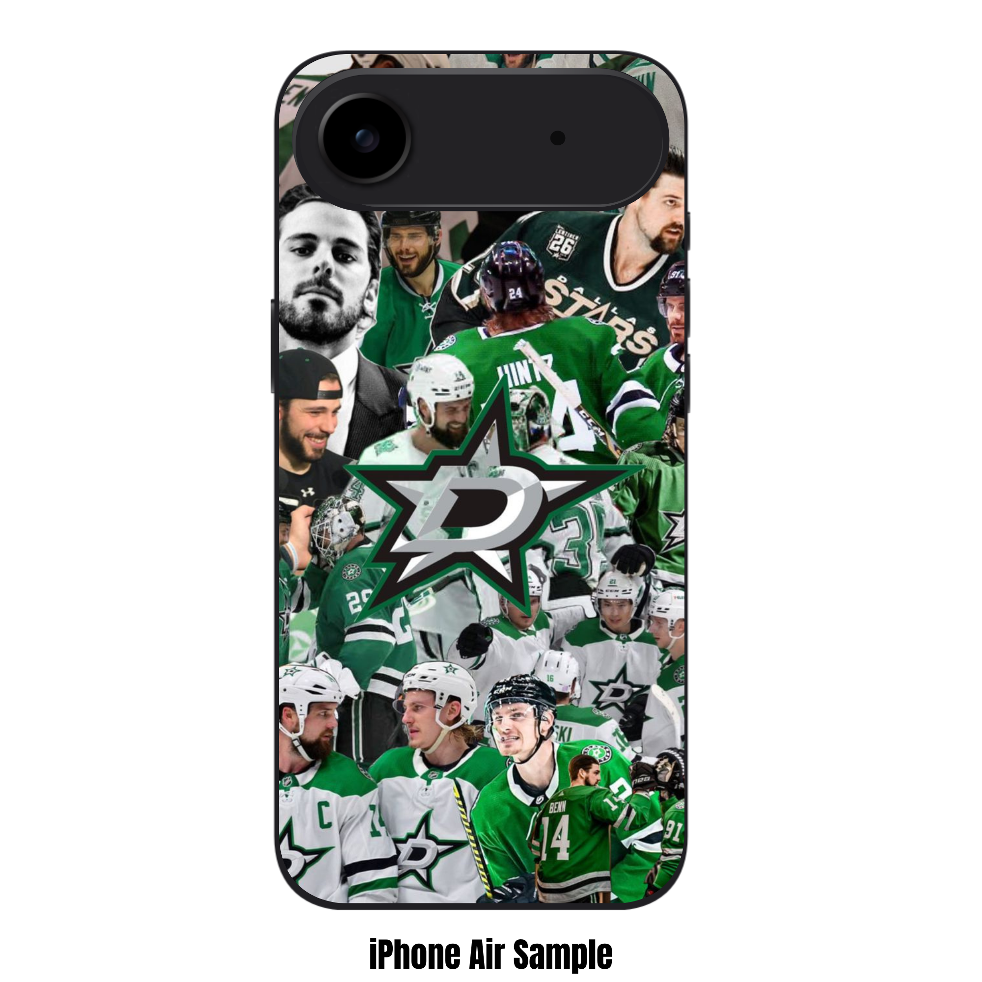 NHL Dallas Stars Phone Case For iPhone Samsung Galaxy Pixel - Dallas Stars Logo And Team Collage
