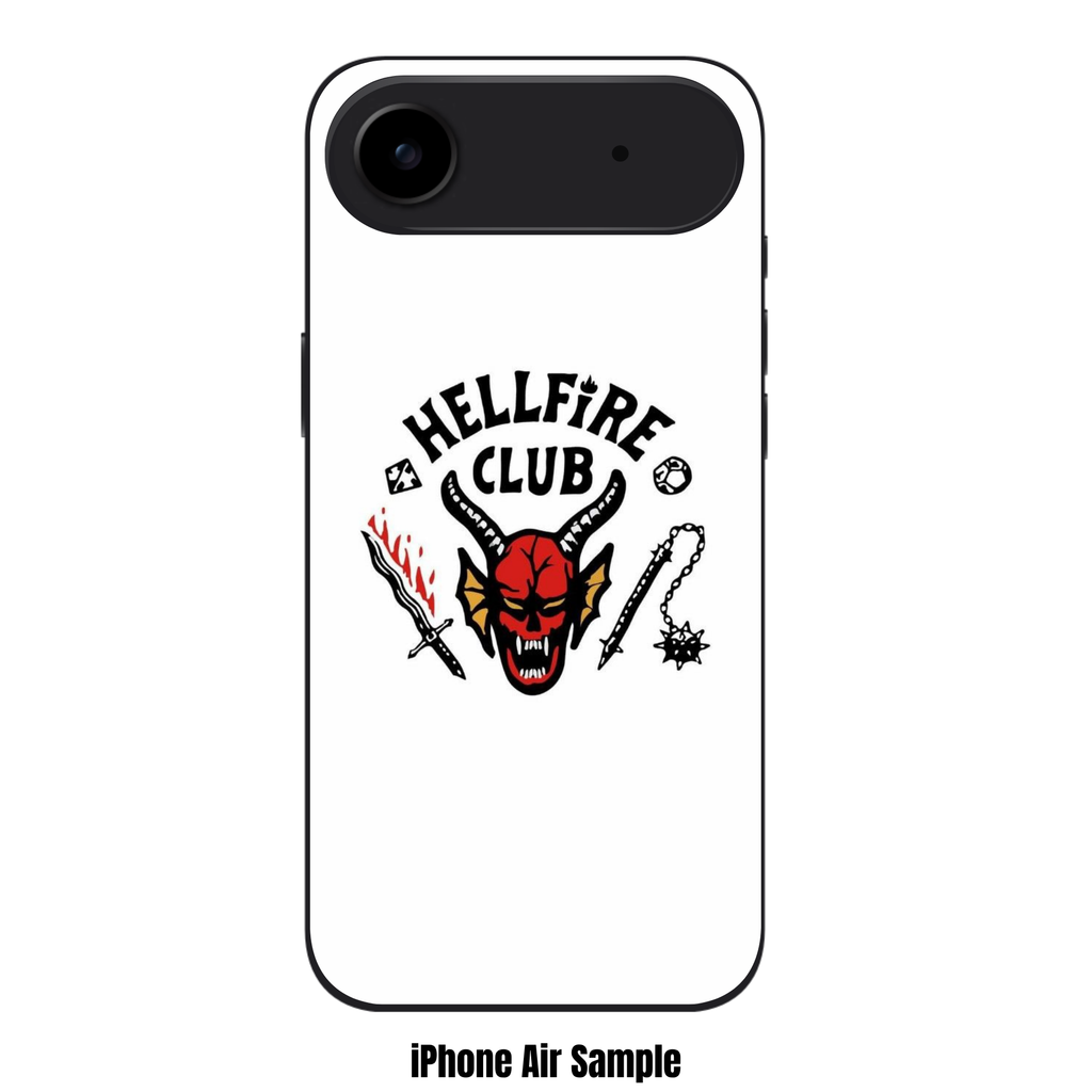 Stranger Things Phone Case For iPhone Samsung Galaxy Pixel - Stranger Things Hellfire Club Logo On White Background