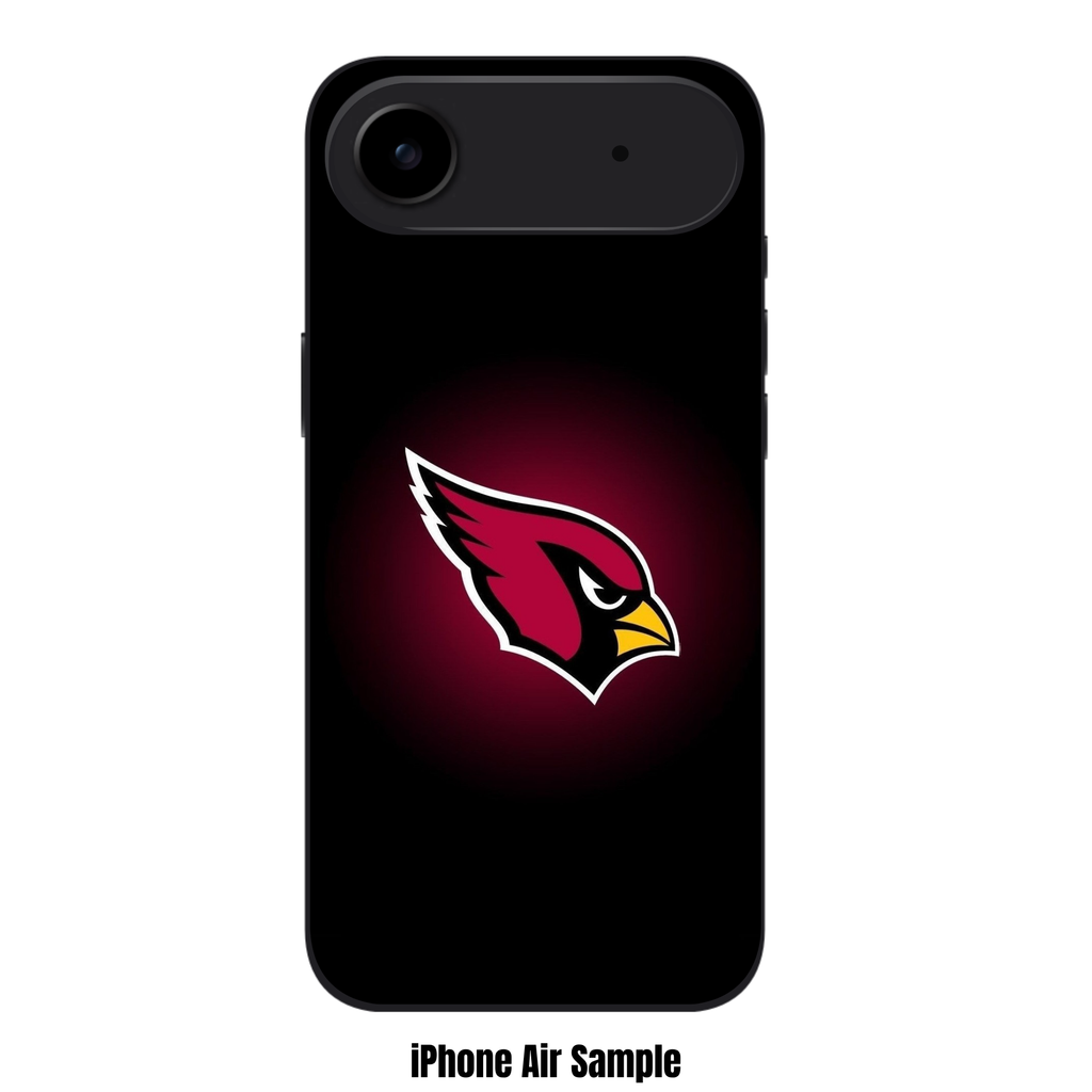 NFL Arizona Cardinals Phone Case For iPhone Samsung Galaxy Pixel - Arizona Cardinals Logo On Black And Maroon Vignette Background