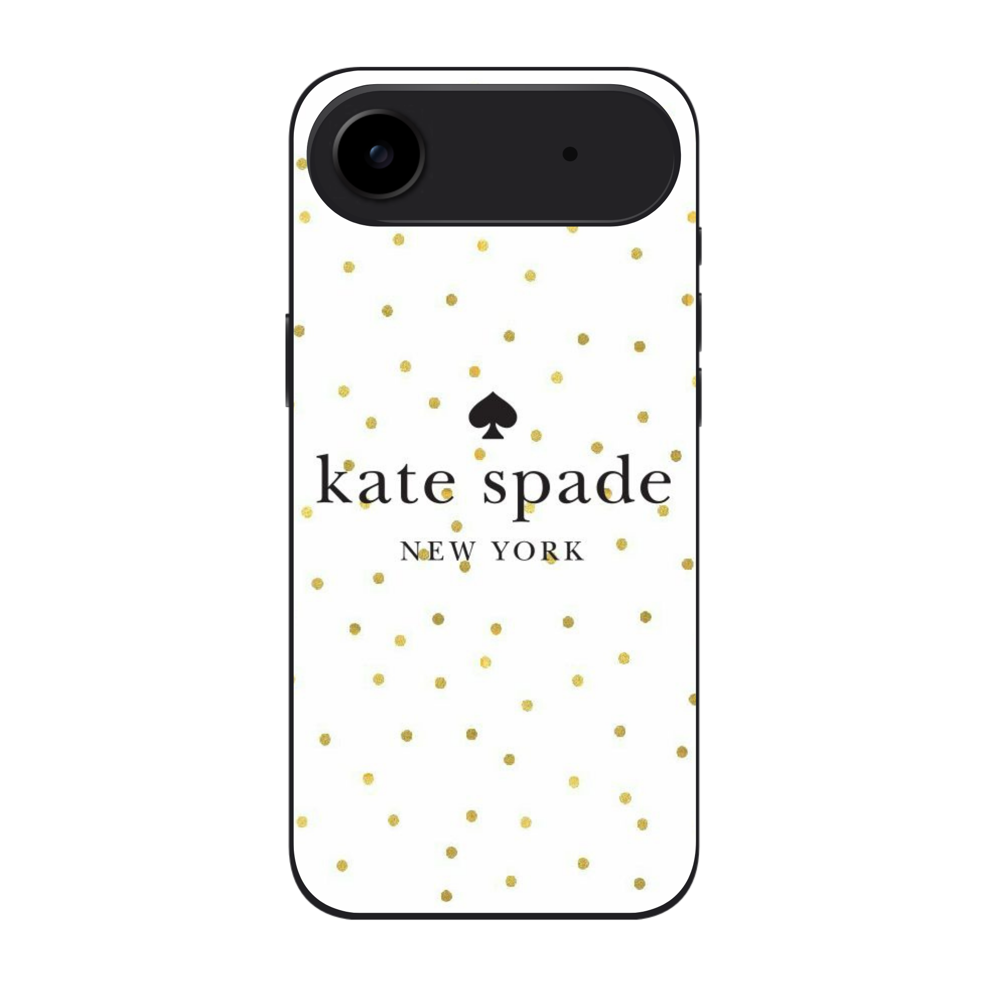 Kate Spade Phone Case For iPhone Samsung Galaxy Pixel - Kate Spade Gold Polka Dots