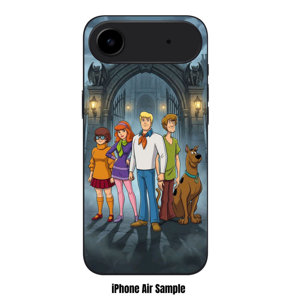 Scooby Doo Phone Case For iPhone Samsung Galaxy Pixel - Scooby Doo Mystery Inc Gang Outside Haunted Mansion Poster