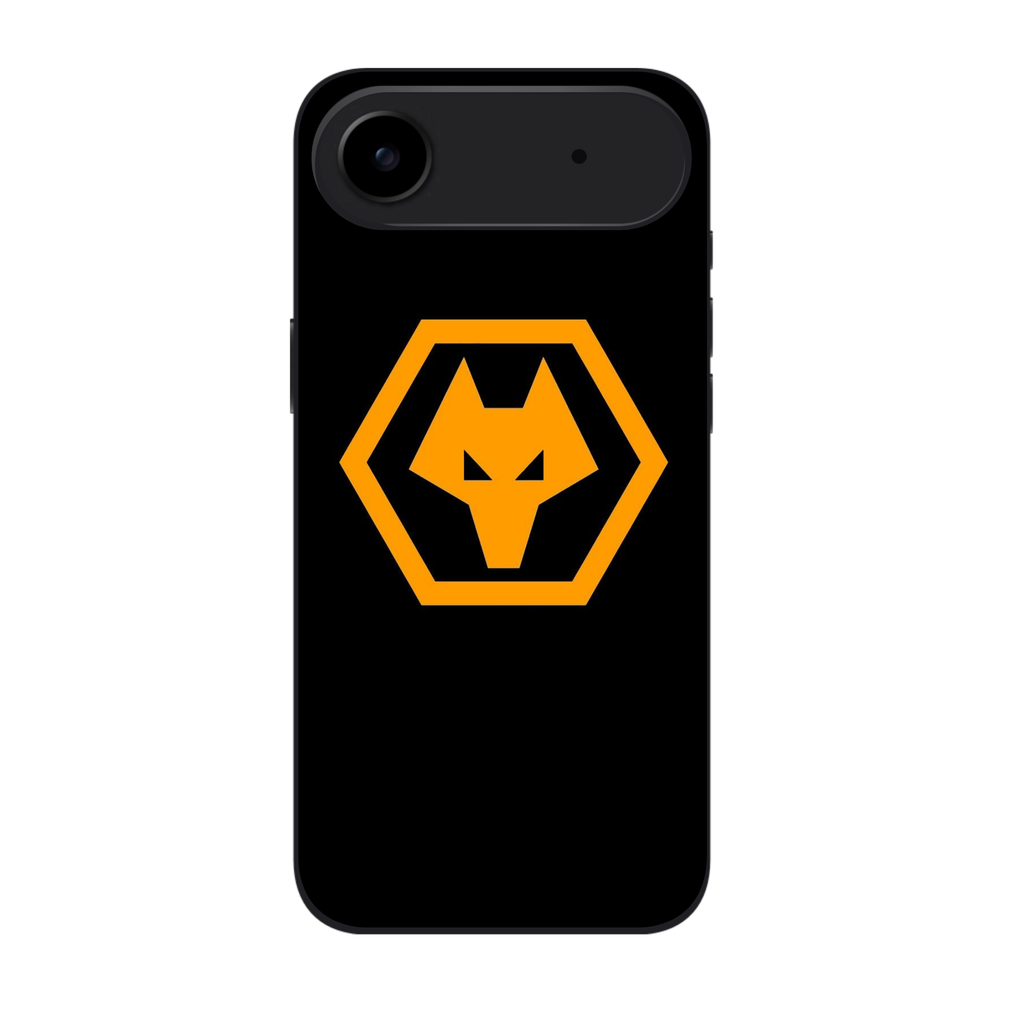 Wolverhampton Wanderers FC Phone Case For iPhone Samsung Galaxy Pixel - Wolverhampton Wanderers FC Crest On Black Background