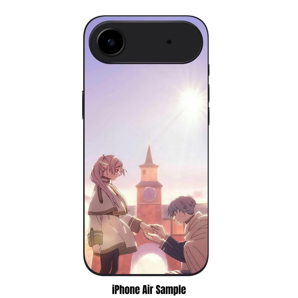 Frieren Beyond Journeys End Phone Case For iPhone Samsung Galaxy Pixel - Himmel Ringing Frieren Finger In Front Of Clock Tower