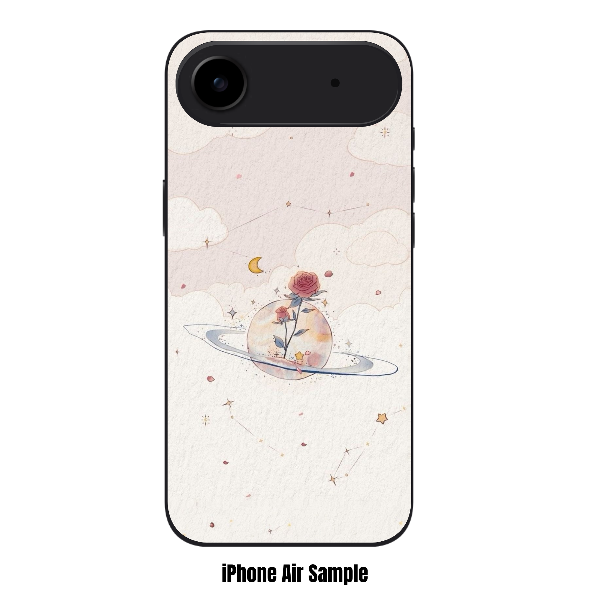 The Little Prince Phone Case For iPhone Samsung Galaxy Pixel - The Little Prince Celestial Rose On Beige Cloud Background
