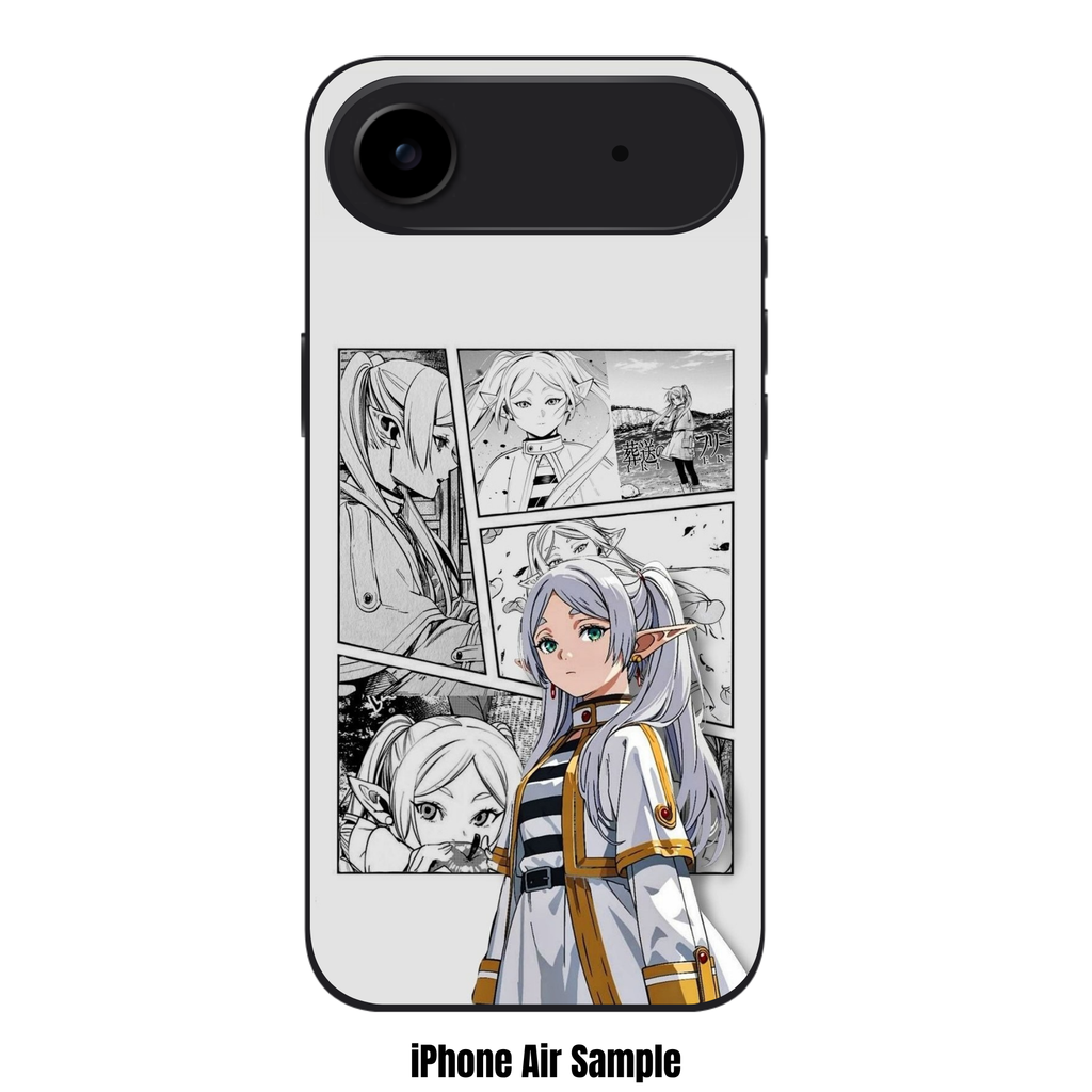 Frieren Beyond Journeys End Frieren Phone Case For iPhone Samsung Galaxy Pixel - Frieren Manga Panel Collage On Grey Background