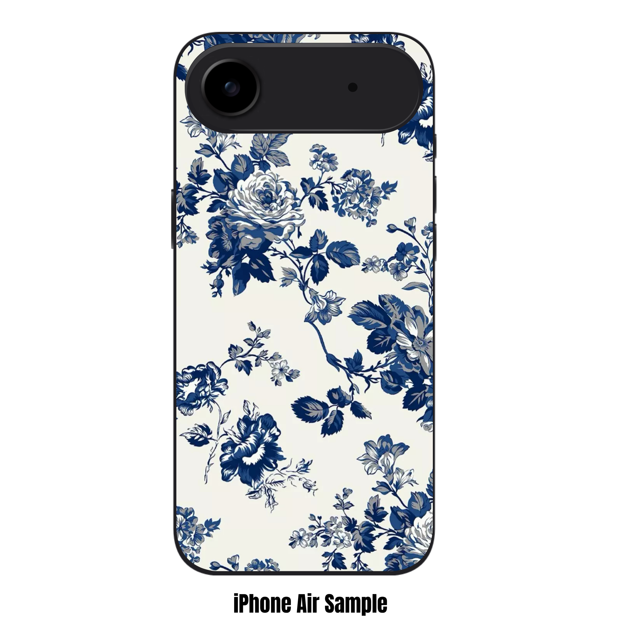 Floral Pattern Phone Case For iPhone Samsung Galaxy Pixel - Classic Blue And White Toile Floral Pattern