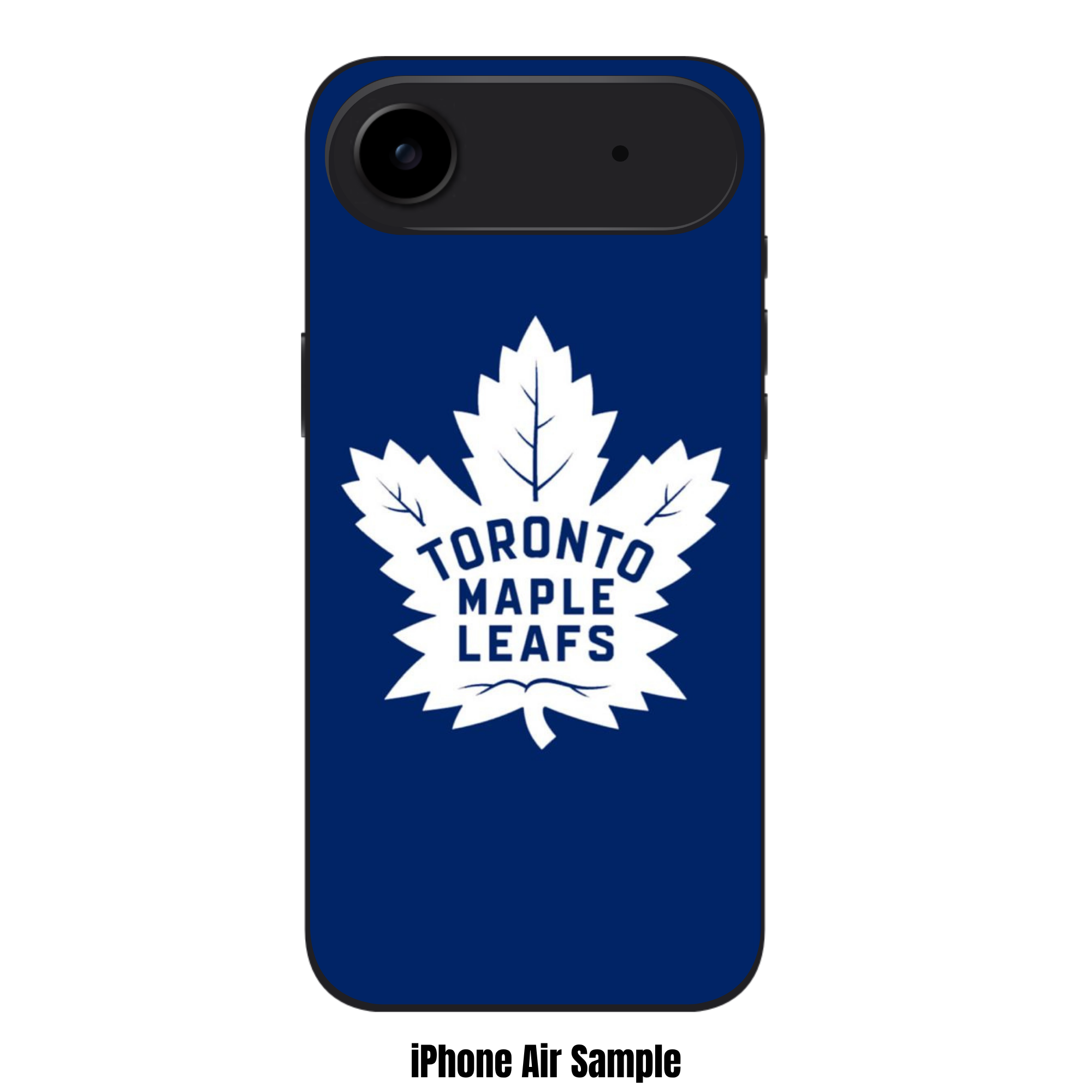 NHL Toronto Maple Leafs Phone Case For iPhone Samsung Galaxy Pixel - Toronto Maple Leafs Logo On Navy Blue Background