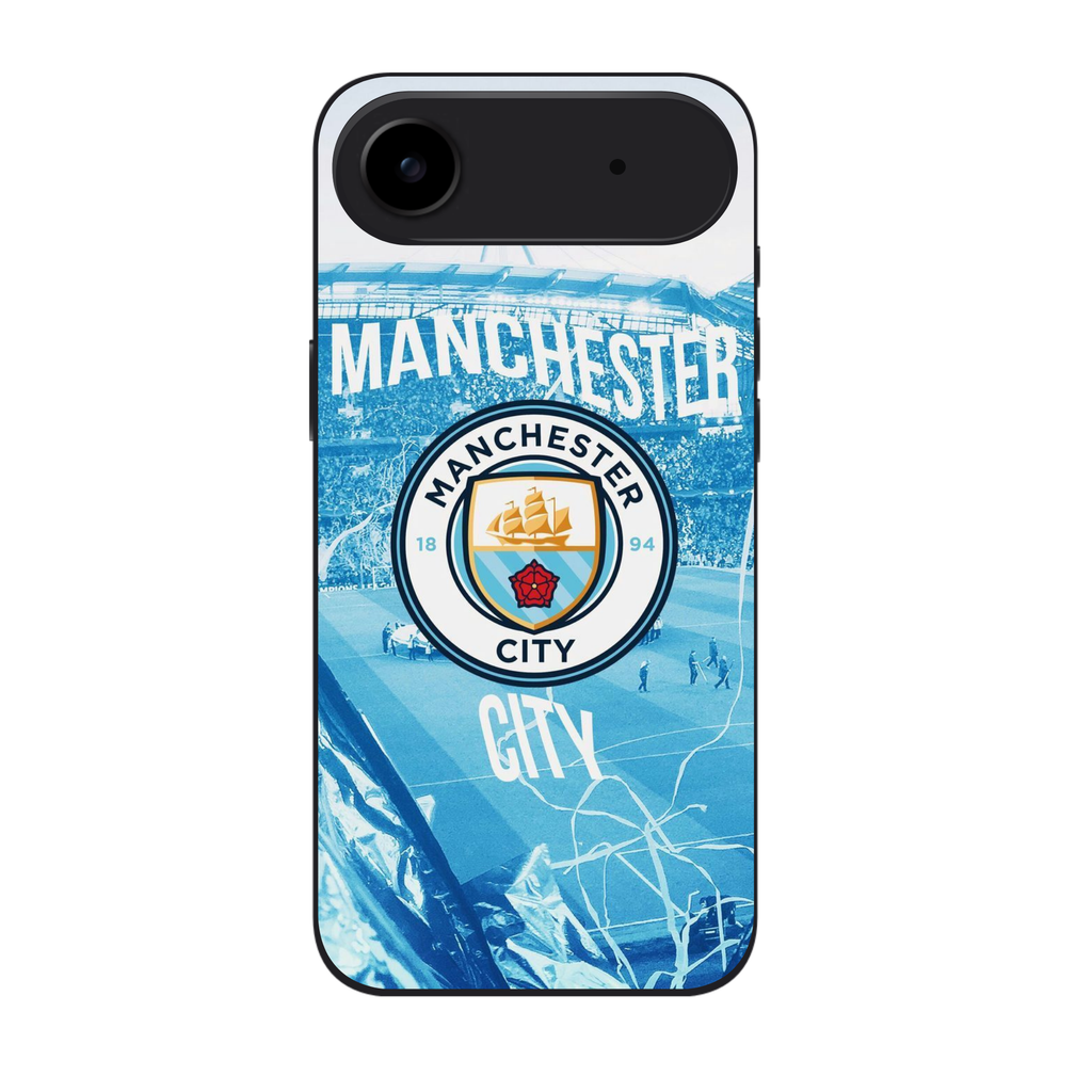 Manchester City FC Phone Case For iPhone Samsung Galaxy Pixel -  Manchester City FC Crest on Etihad Stadium Crowd Art