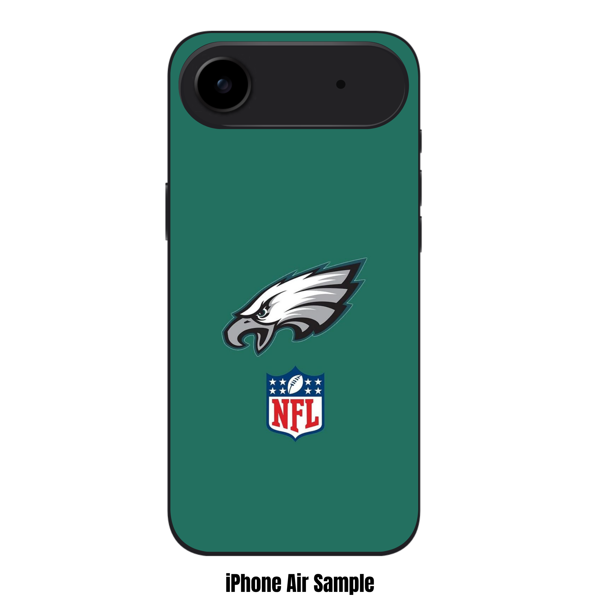 NFL Philadelphia Eagles Phone Case For iPhone Samsung Galaxy Pixel - Philadelphia Eagles Logo And NFL Shield On Green Background