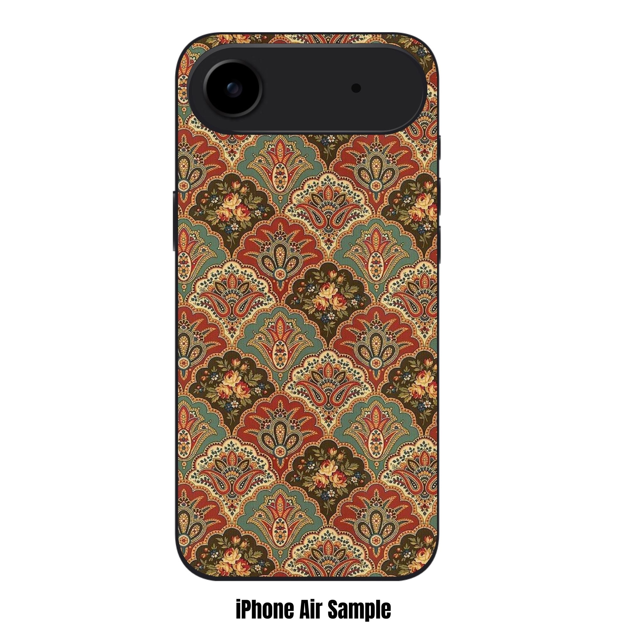 Floral Pattern Phone Case For iPhone Samsung Galaxy Pixel - Vintage Paisley Damask Floral Pattern
