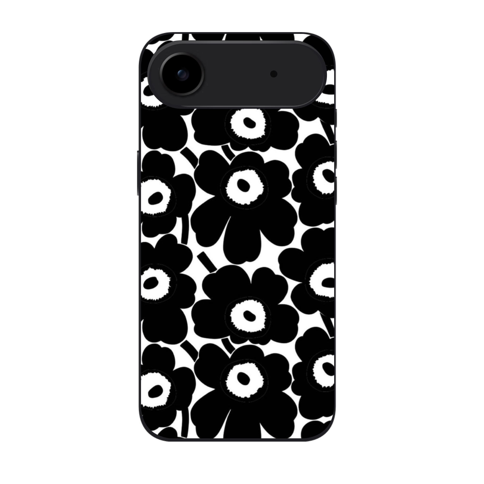 Marimekko Phone Case For iPhone Samsung Galaxy Pixel - Marimekko Unikko Black And White Pattern