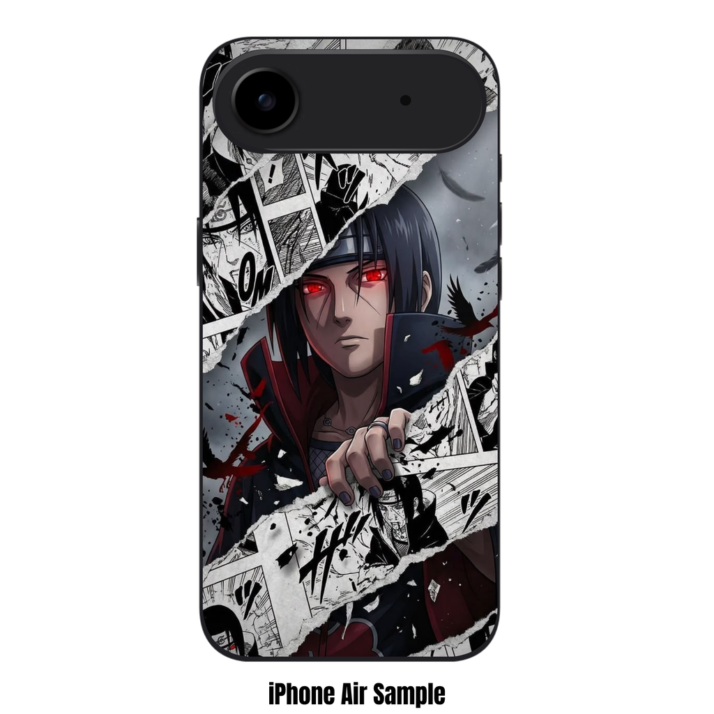 Naruto Itachi Phone Case For iPhone Samsung Galaxy Pixel - Itachi Uchiha Breaking Through Manga Collage Poster