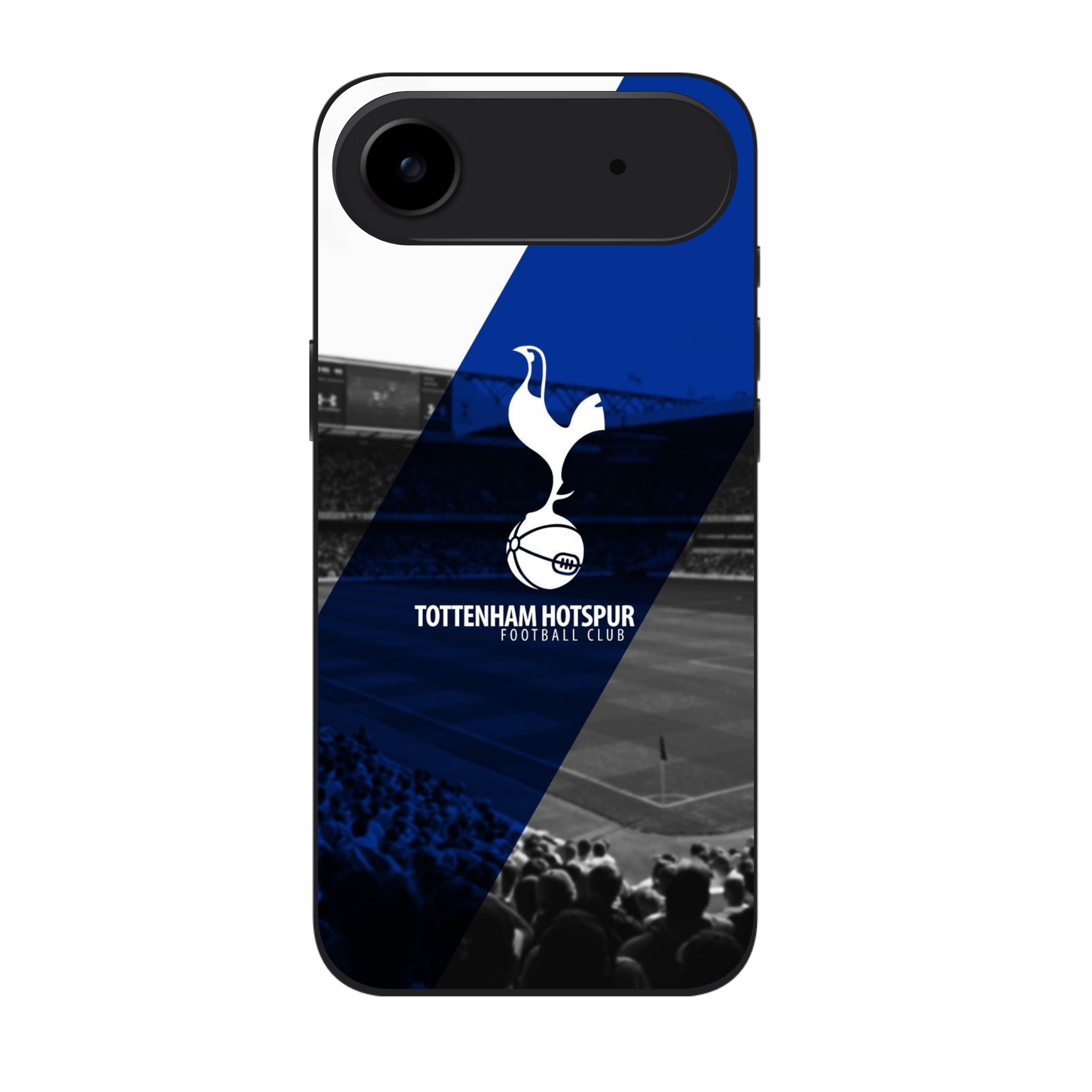 Tottenham Hotspur Phone Case For iPhone Samsung Galaxy Pixel - Tottenham Hotspur FC Crest Diagonal Stripe Stadium Poster