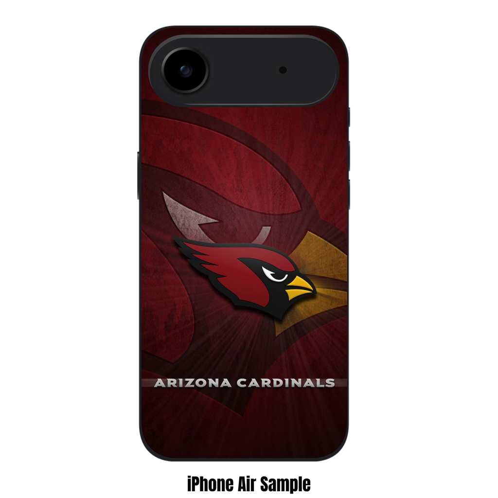 NFL Arizona Cardinals Phone Case For iPhone Samsung Galaxy Pixel - Arizona Cardinals Logo On Textured Sunburst Background